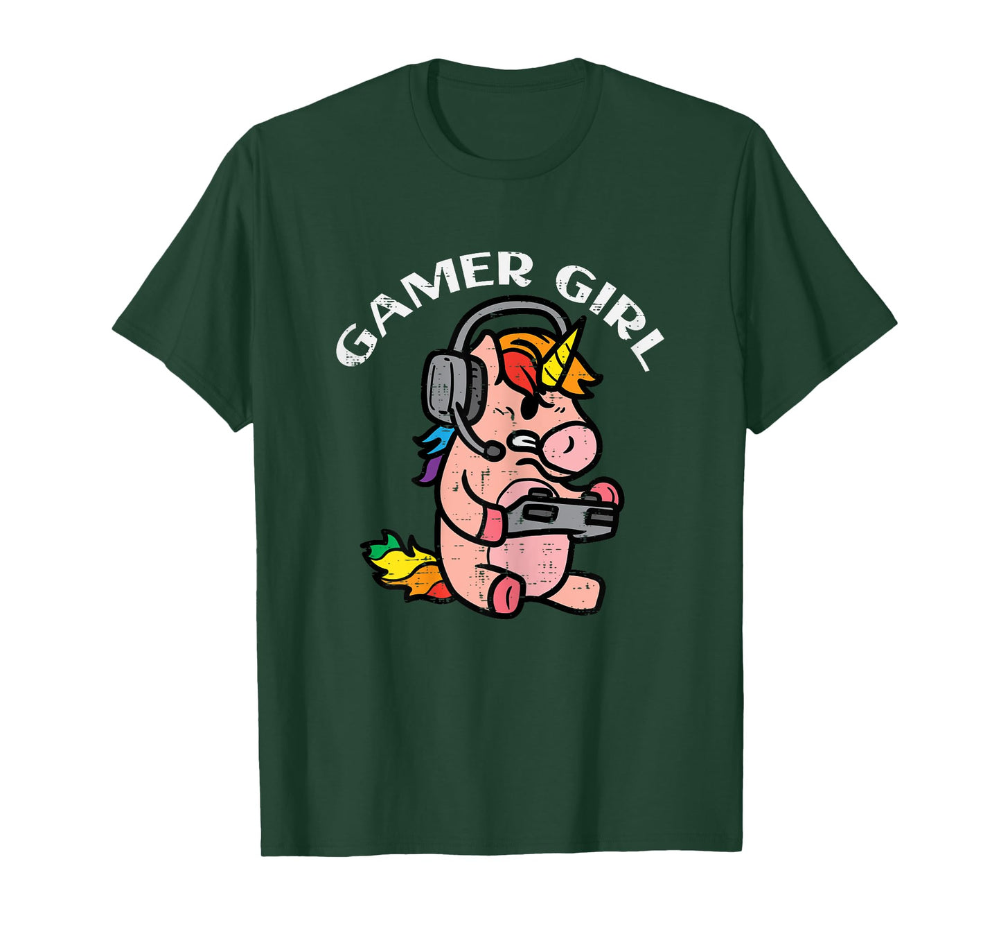 Gamer Girl Unicorn Gaming Cute Women Girls Kids Teen Youth T-Shirt
