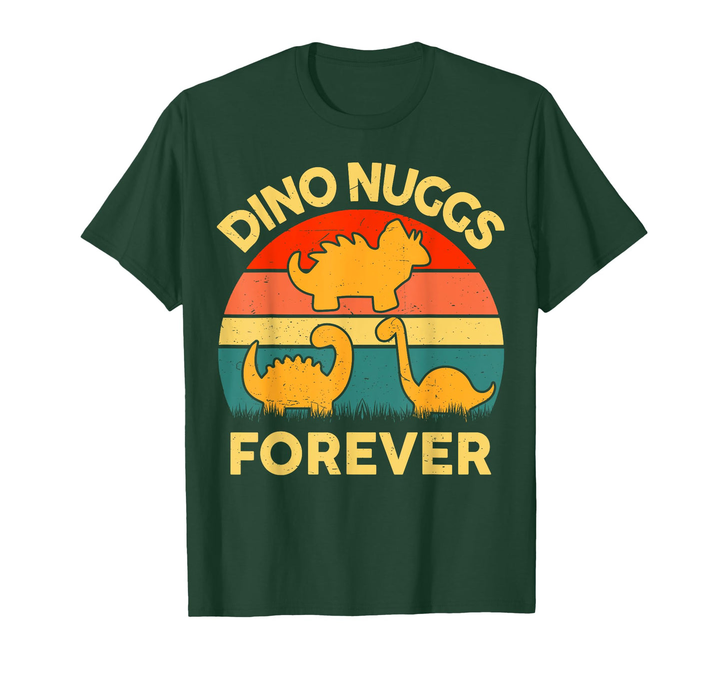 Kids Dino Nuggs Forever Funny I Love Chicken Nugget Toddler T-Shirt