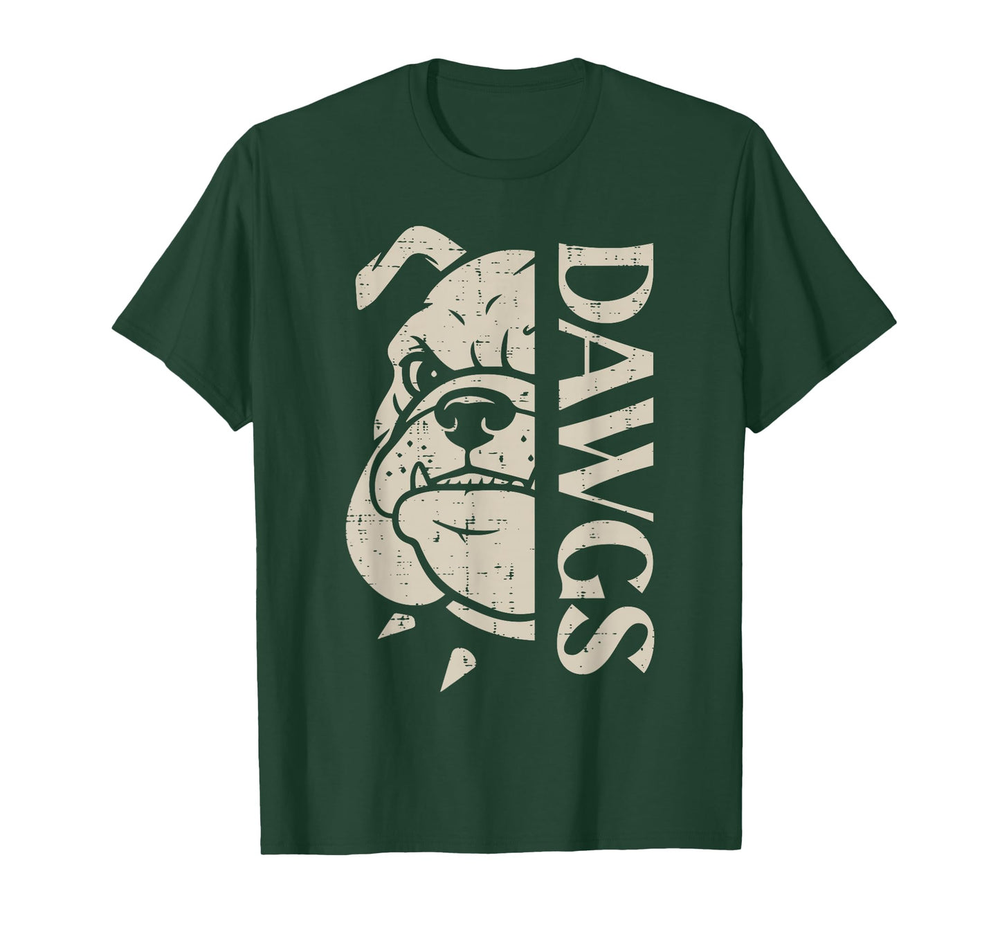 Bulldog Dawgs Men Women Boys Girls Kids Youth Teen T-Shirt