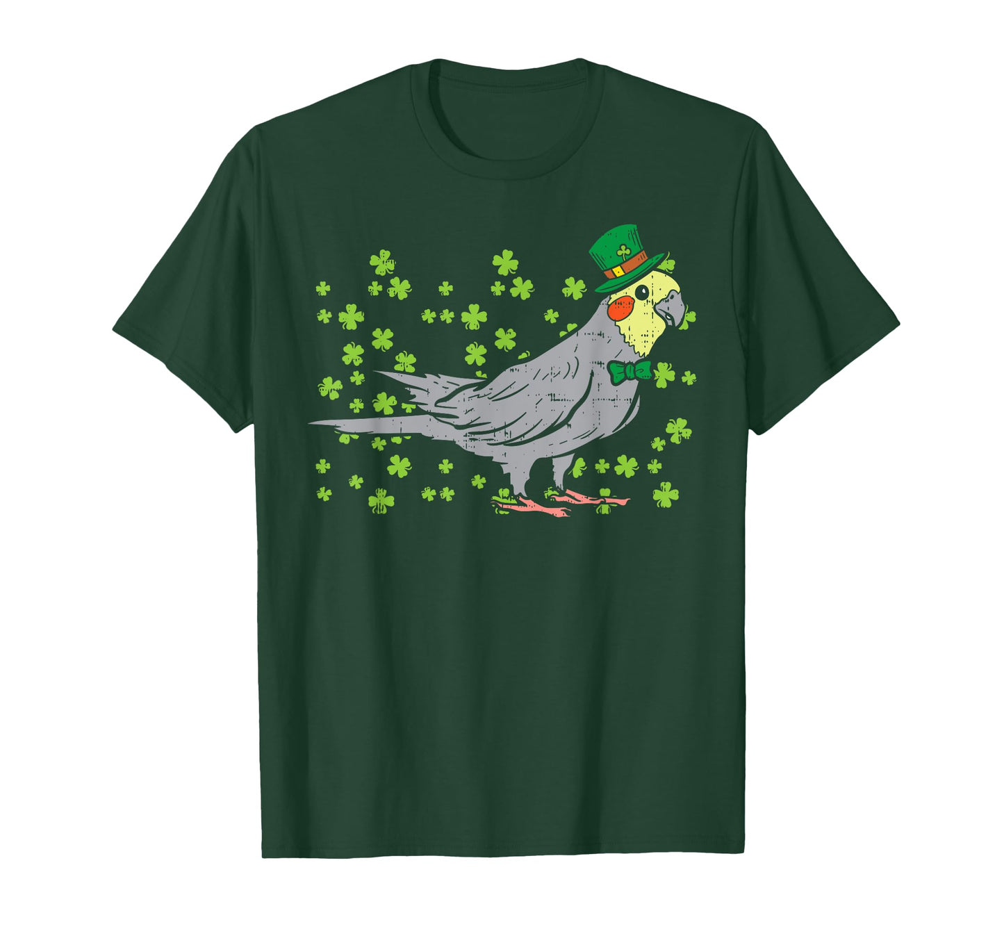 Leprechaun Cockatiel Bird Clover St Patricks Day Animal Gift T-Shirt