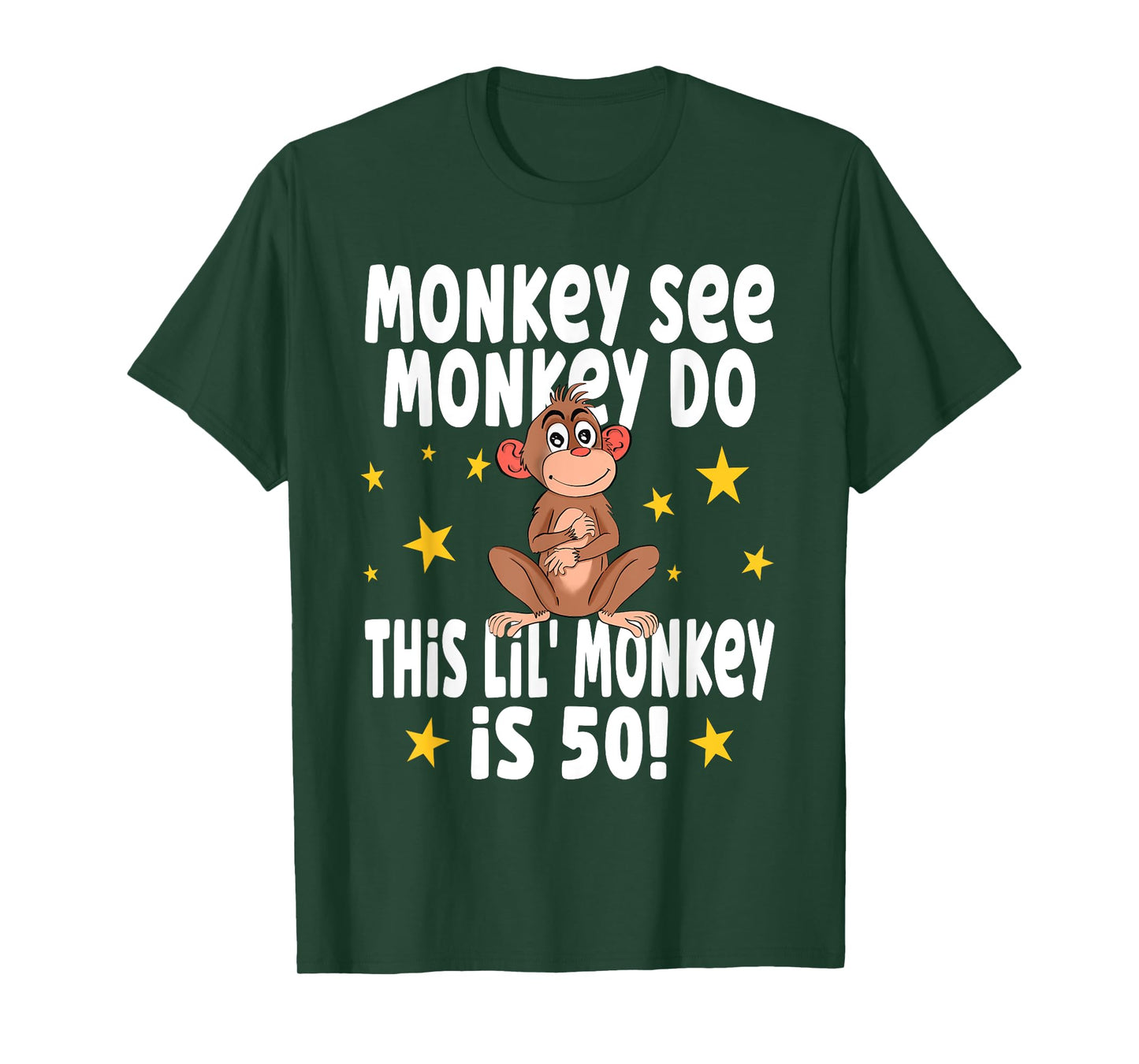 Monkey See Monkey Do 50 Year Old - 50th Birthday Party T-Shirt