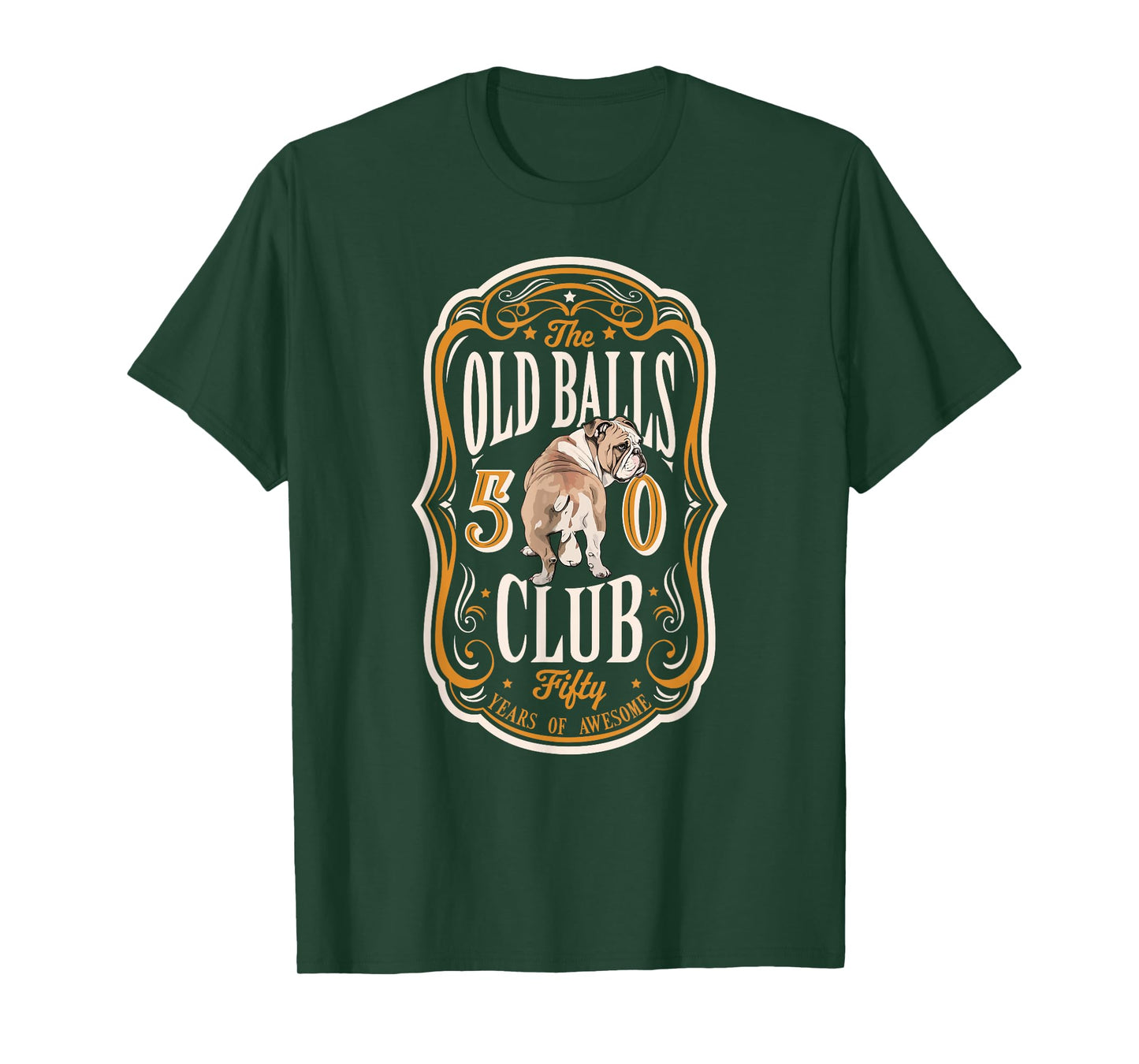Old Balls Club 50 Years of Awesome Funny 50th Birthday Gag T-Shirt