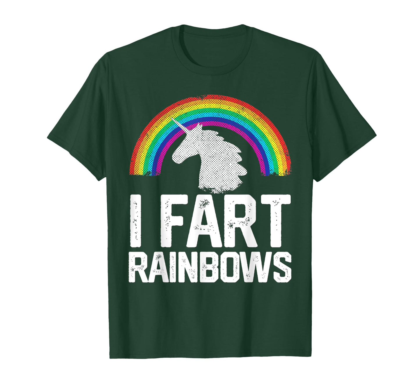 Funny Rainbow Unicorn I FART Gag Gift Joke T Shirt Women Mom T-Shirt