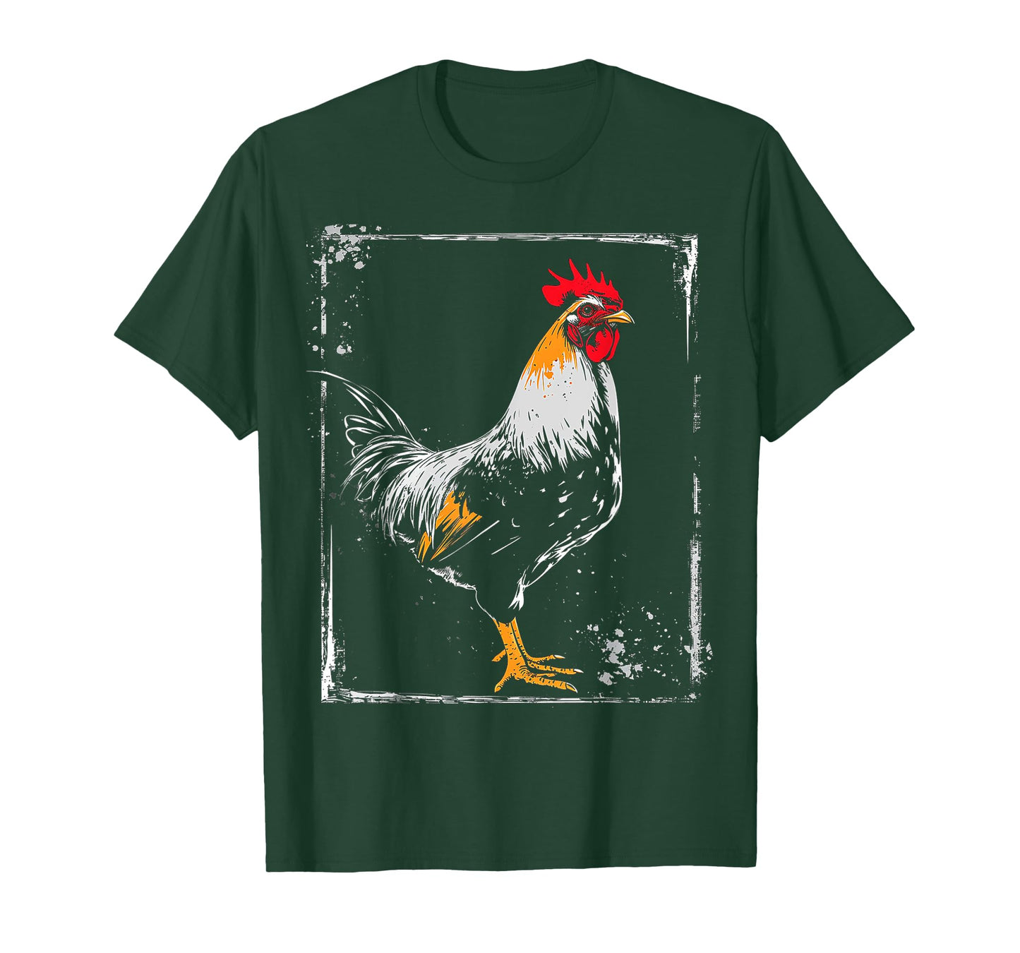 Chicken Painting Drawing Animal Art Graphic Chicken T-Shirt