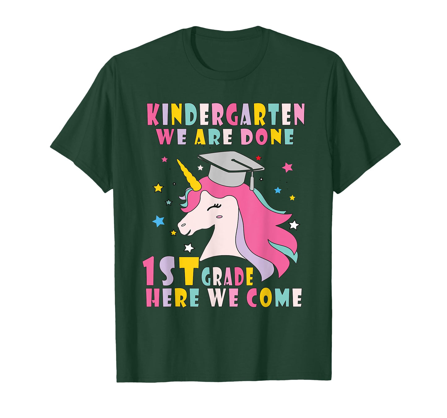 Kindergarten Graduation Magical Unicorn T-Shirt