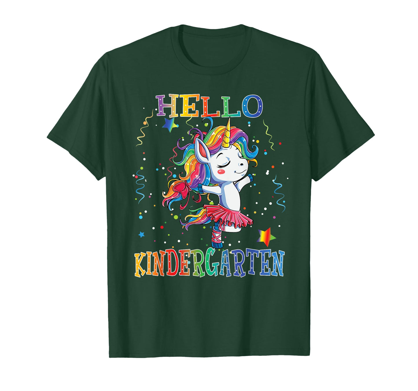 Hello Kindergarten Cute Unicorn First Day Of School Gifts T-Shirt