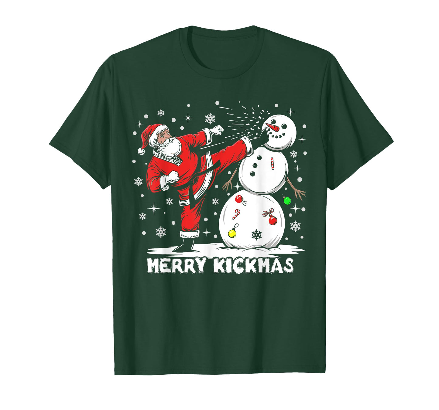 Merry Kickmas Funny Xmas Santa Taekwondo Christmas Judo T-Shirt