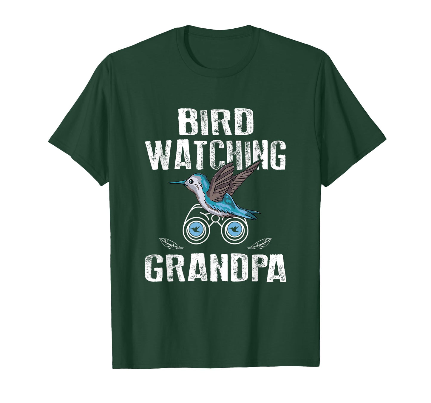 Mens Bird Watching Grandpa Birdwatching Birding T-Shirt