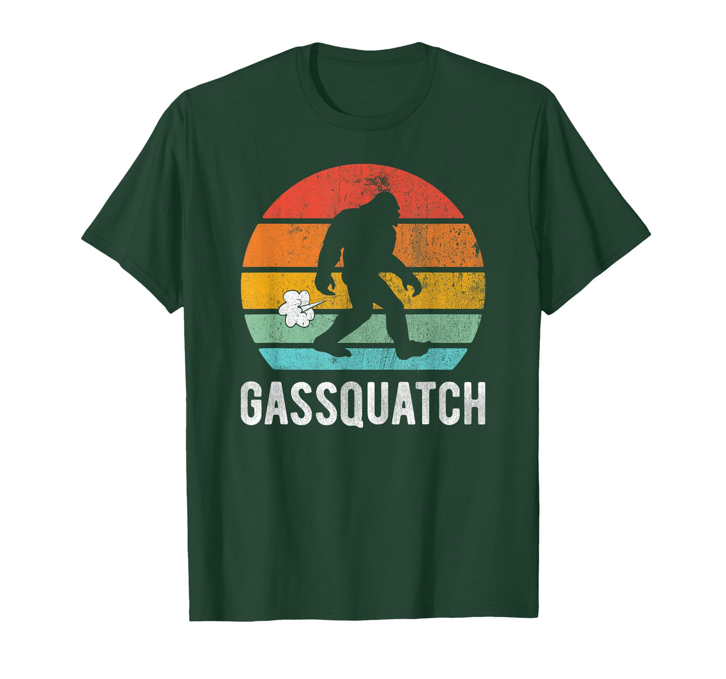 Gassquatch Funny Farting Bigfoot Sasquatch Fart Joke Pun T-Shirt