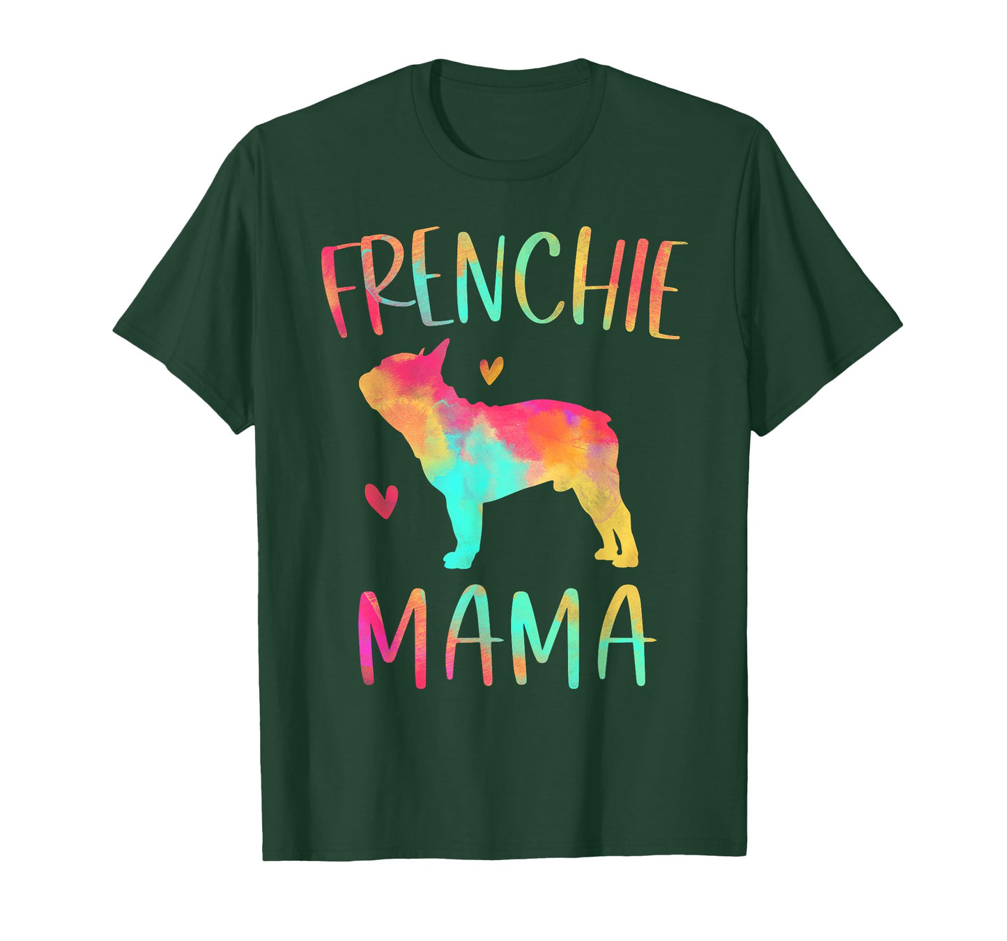 Frenchie Mama Colorful French Bulldog Gifts Dog Mom T-Shirt for Men Women Girls Kids