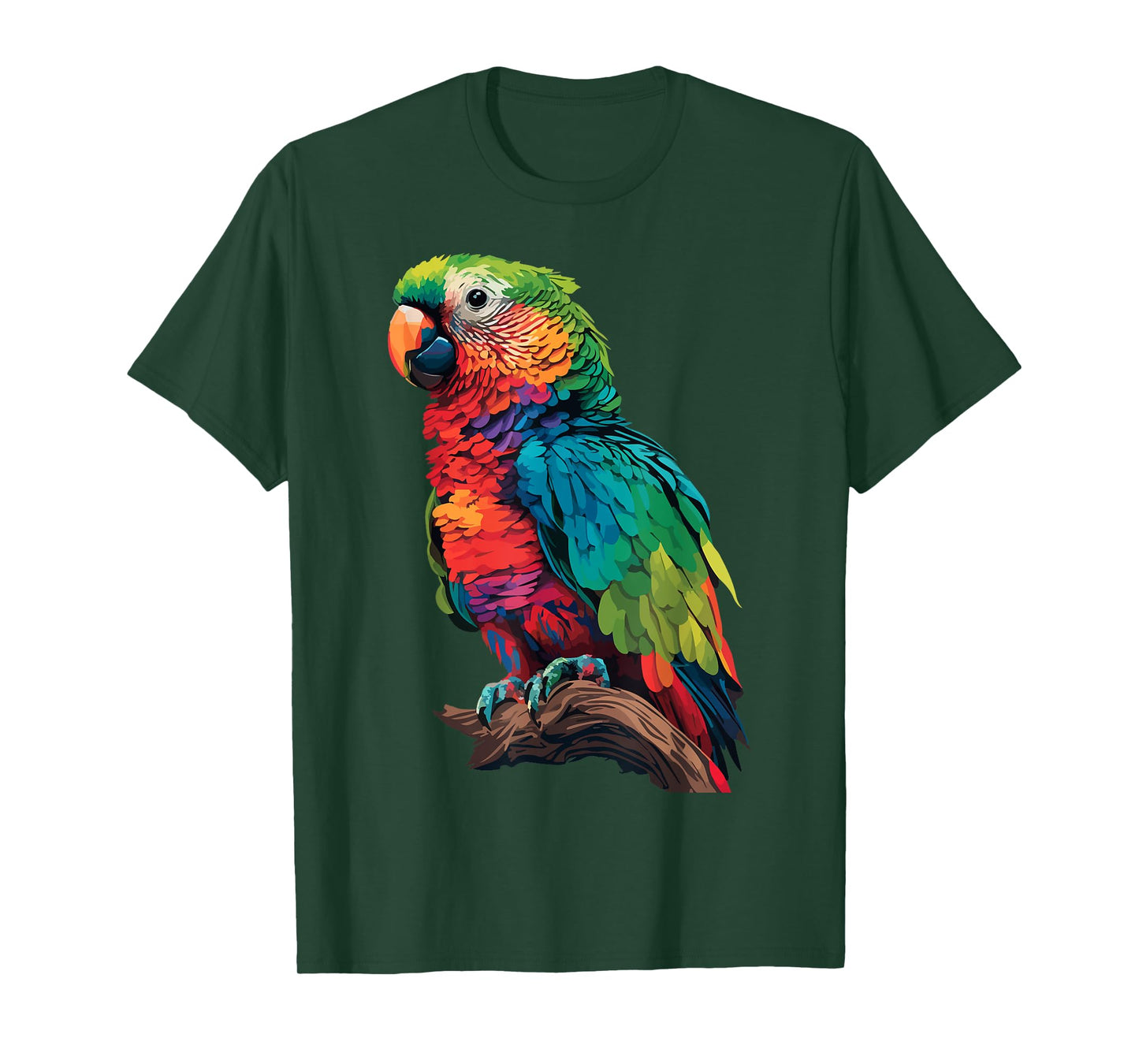 Colorful Parrot Watercolor T-Shirt