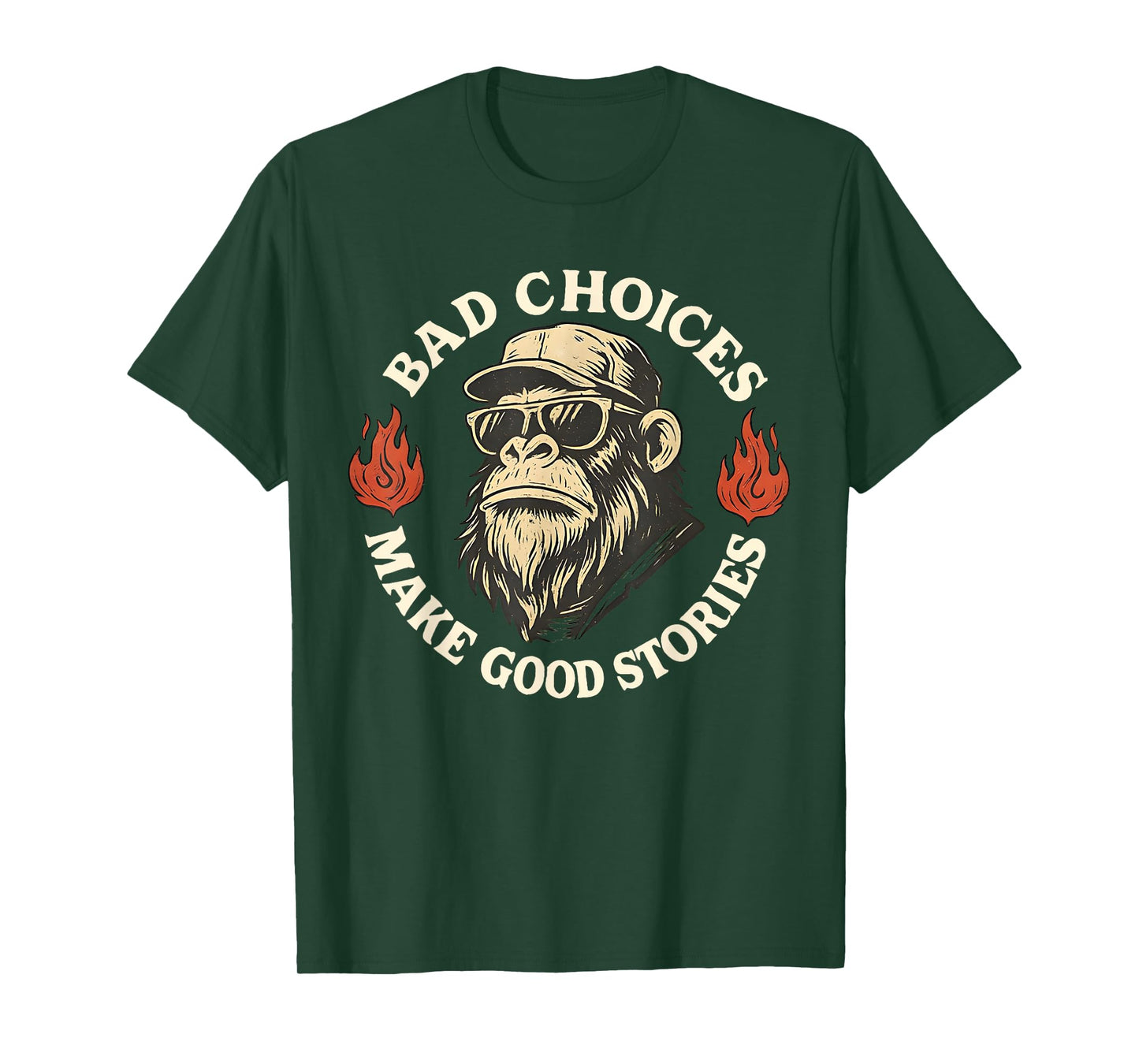 Monkey Bad Choices Make Good Stories T-Shirt
