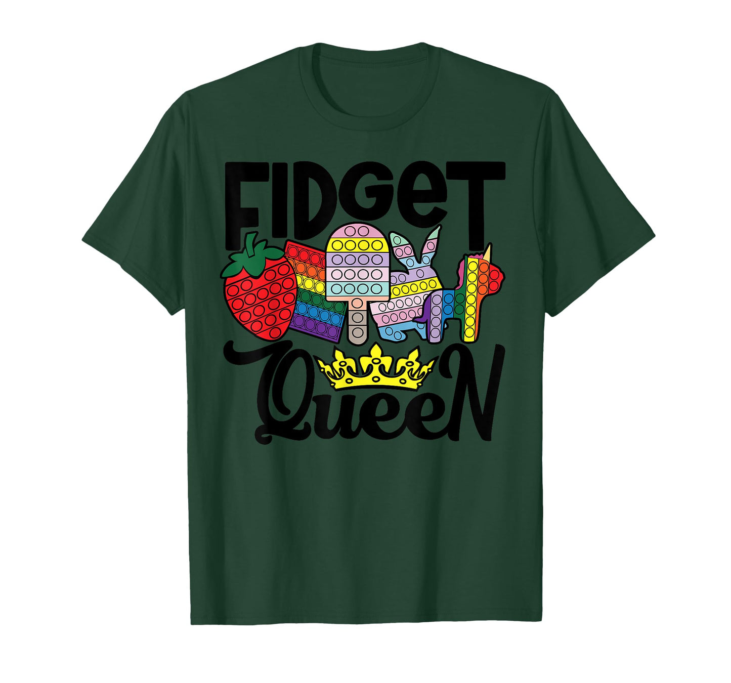Fidget Queen Pop It for Girls T-Shirt