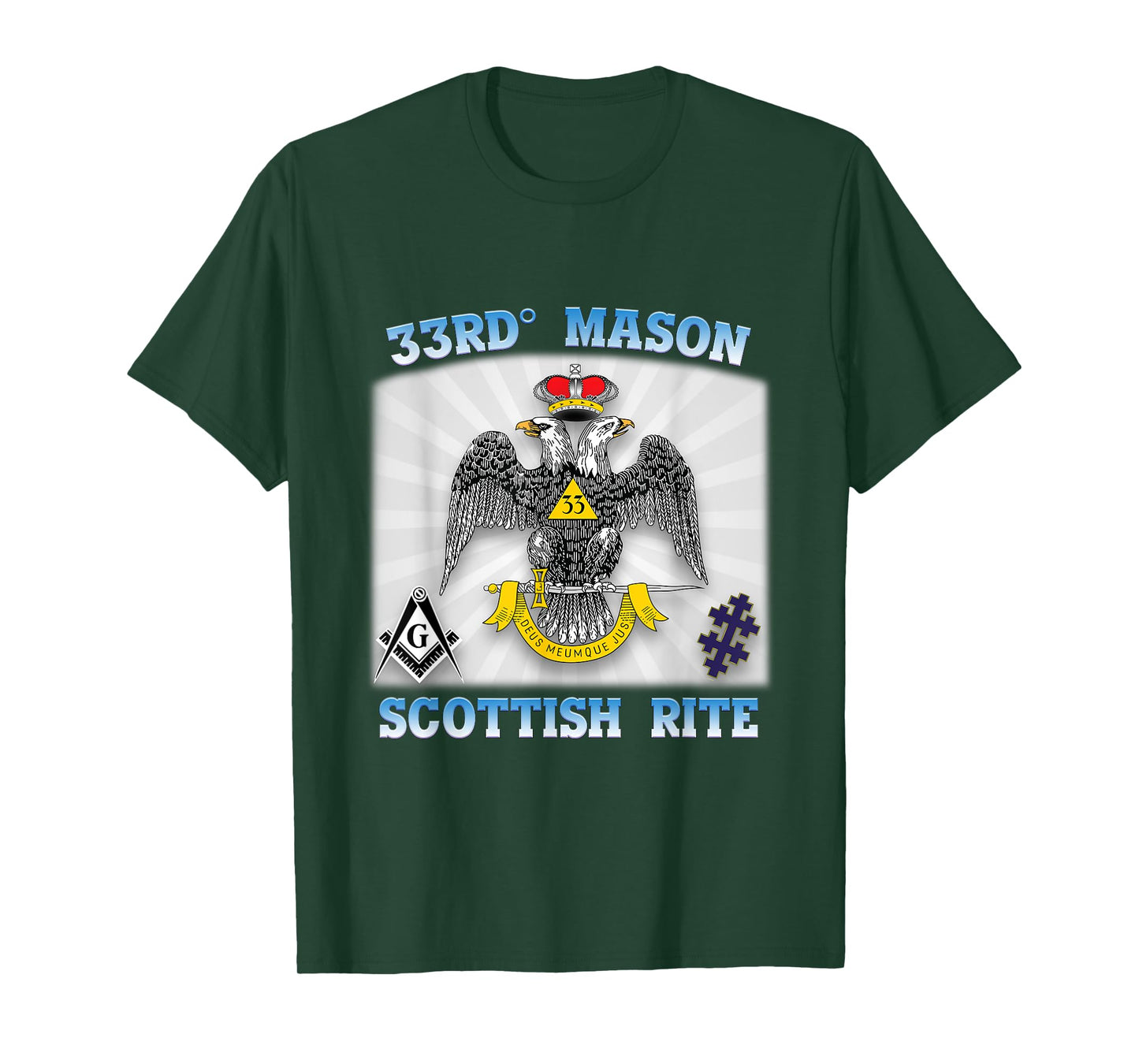 33rd Degree Mason Scottish Rite Masonic WD AASR 33 Valley OS T-Shirt
