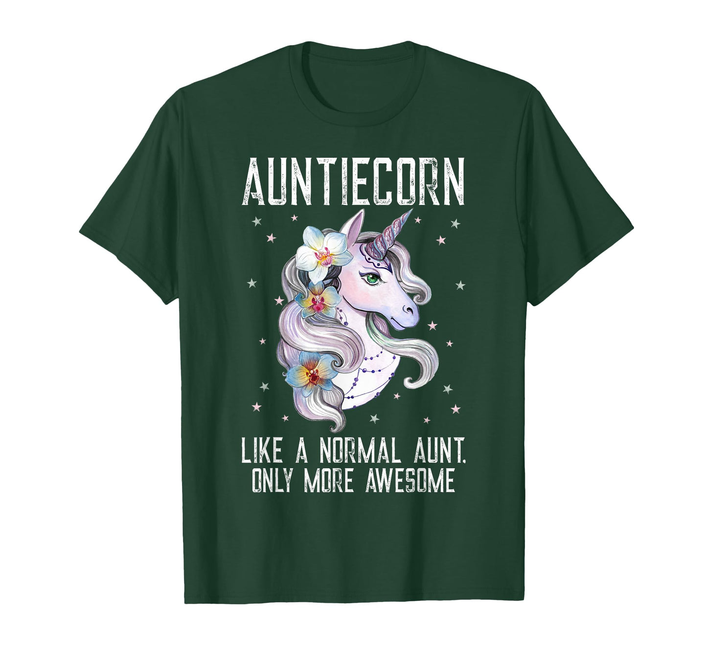 Auntiecorn TShirt Cute Unicorn Lover Mother Day Aunt T-Shirt