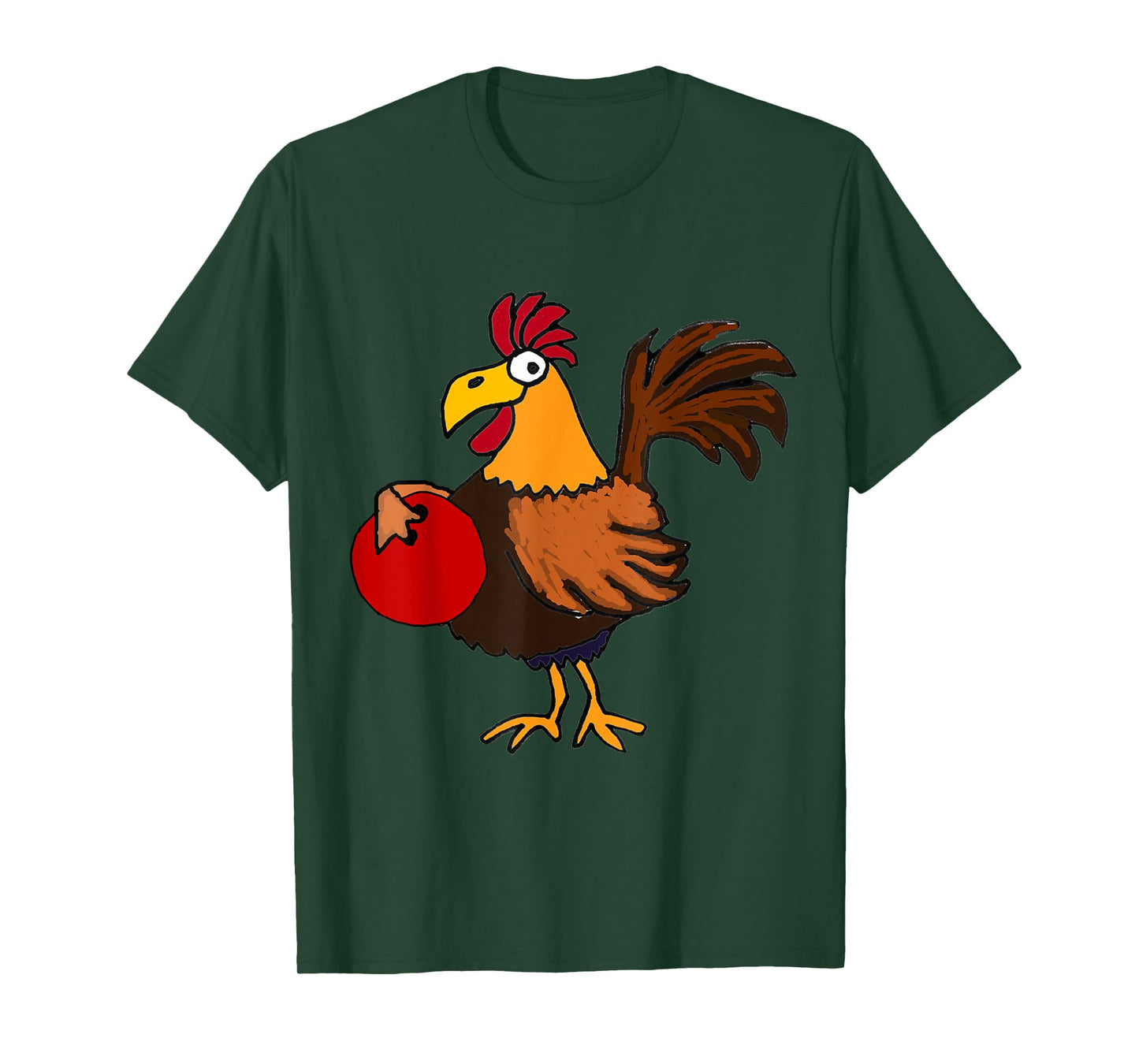 SmileteesSports Funny Rooster Bowling T-shirt T-Shirt