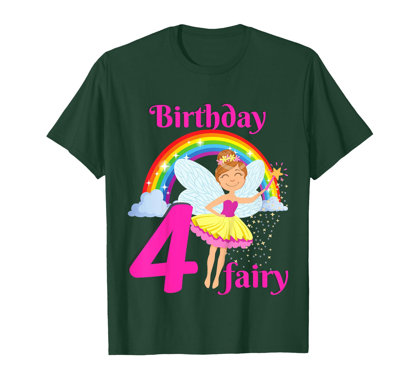 Kids Fairy Birthday Party 4 years old Fairy Birthday Party Theme T-Shirt