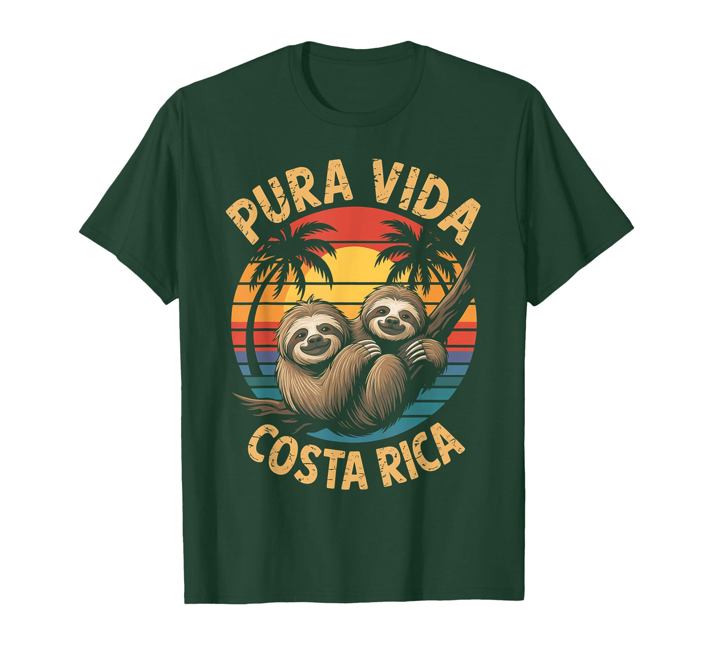 Vacation Tropical Pura Vida Sloth Costa Rica T-Shirt