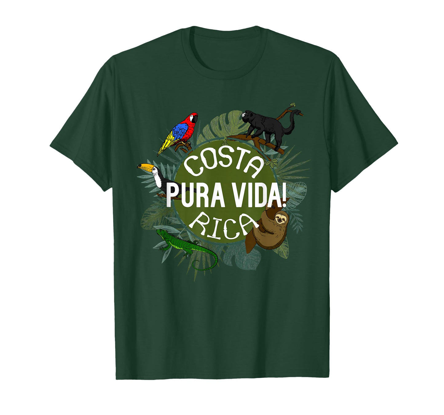 Pura Vida Costa Rica T-Shirt! Party Animals! T-Shirt