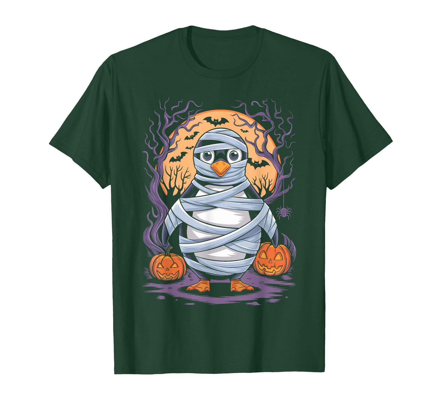 Funny Mummy Penguin Lovers Spooky Halloween Costume T-Shirt