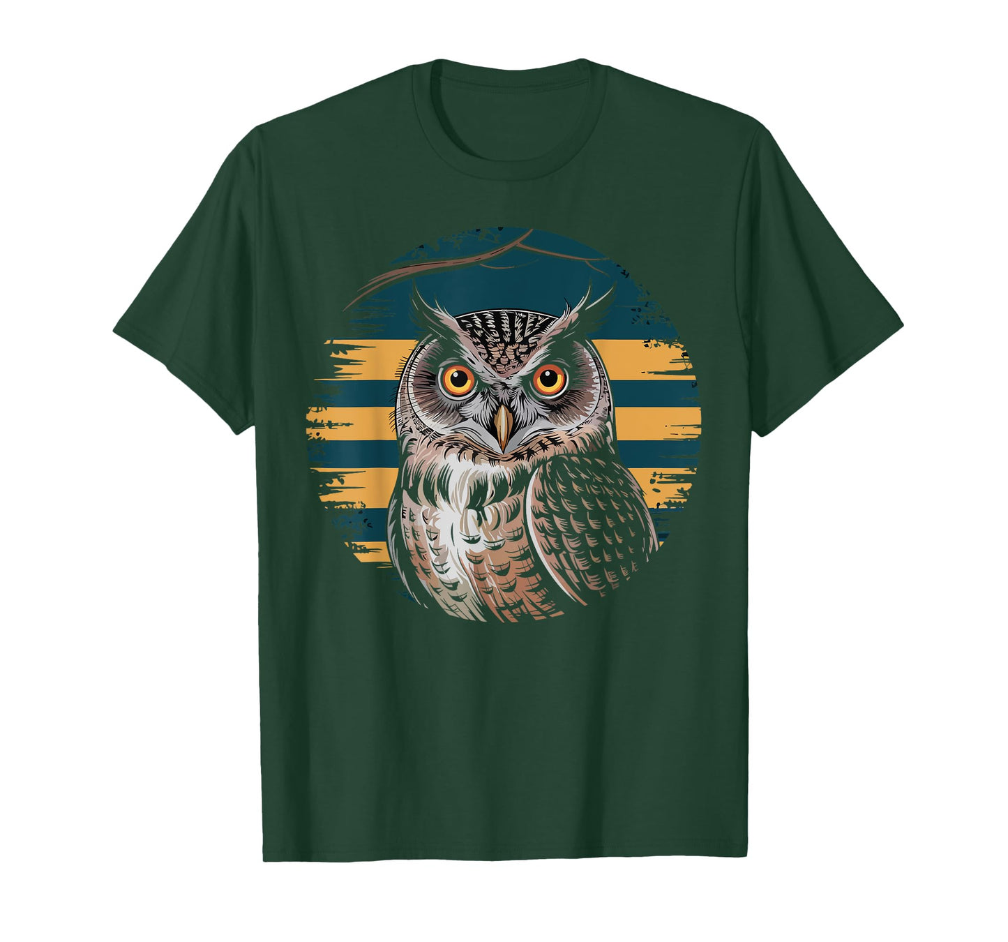 Retro Owl Birdwatching Nature Animal Lover Gifts for Women T-Shirt