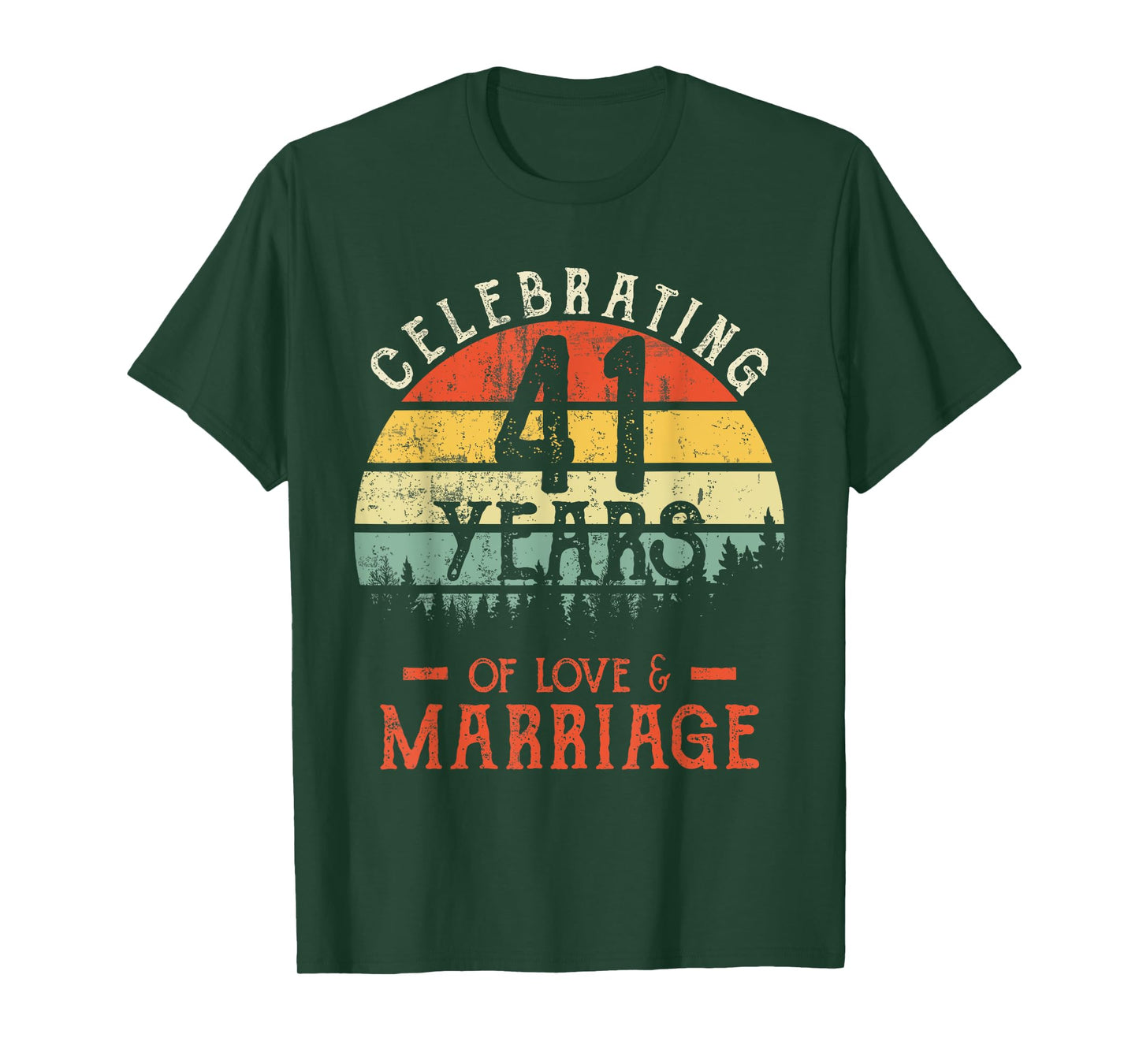 Legends Vintage 41 years marriage anniversary Crew His/Her T-Shirt