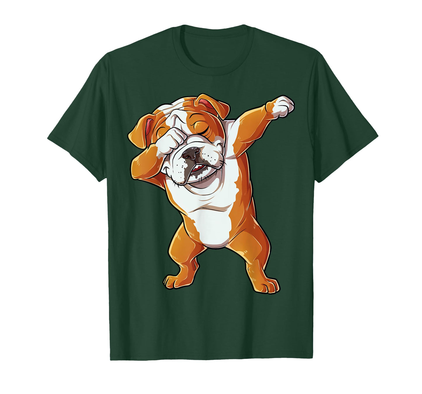 Dabbing English Bulldog T-Shirt Boys Dab Dance Puppy Lover T-Shirt