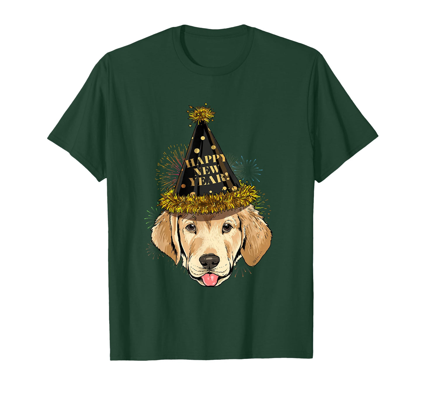 Labrador Retriever Happy New Year 2021 Dog T-Shirt