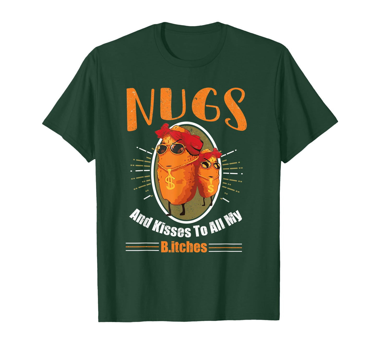 Vintage Nugs and Kisses to All my B Funny Retro T-Shirt