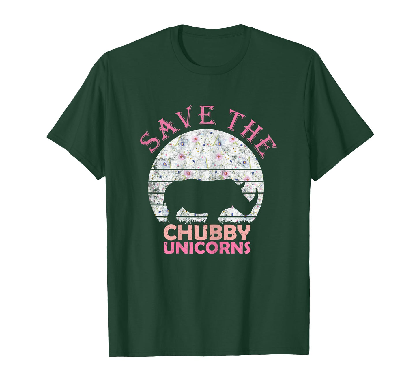 Funny Unicorn Gifts for Girls Women Save The Chubby Unicorns T-Shirt
