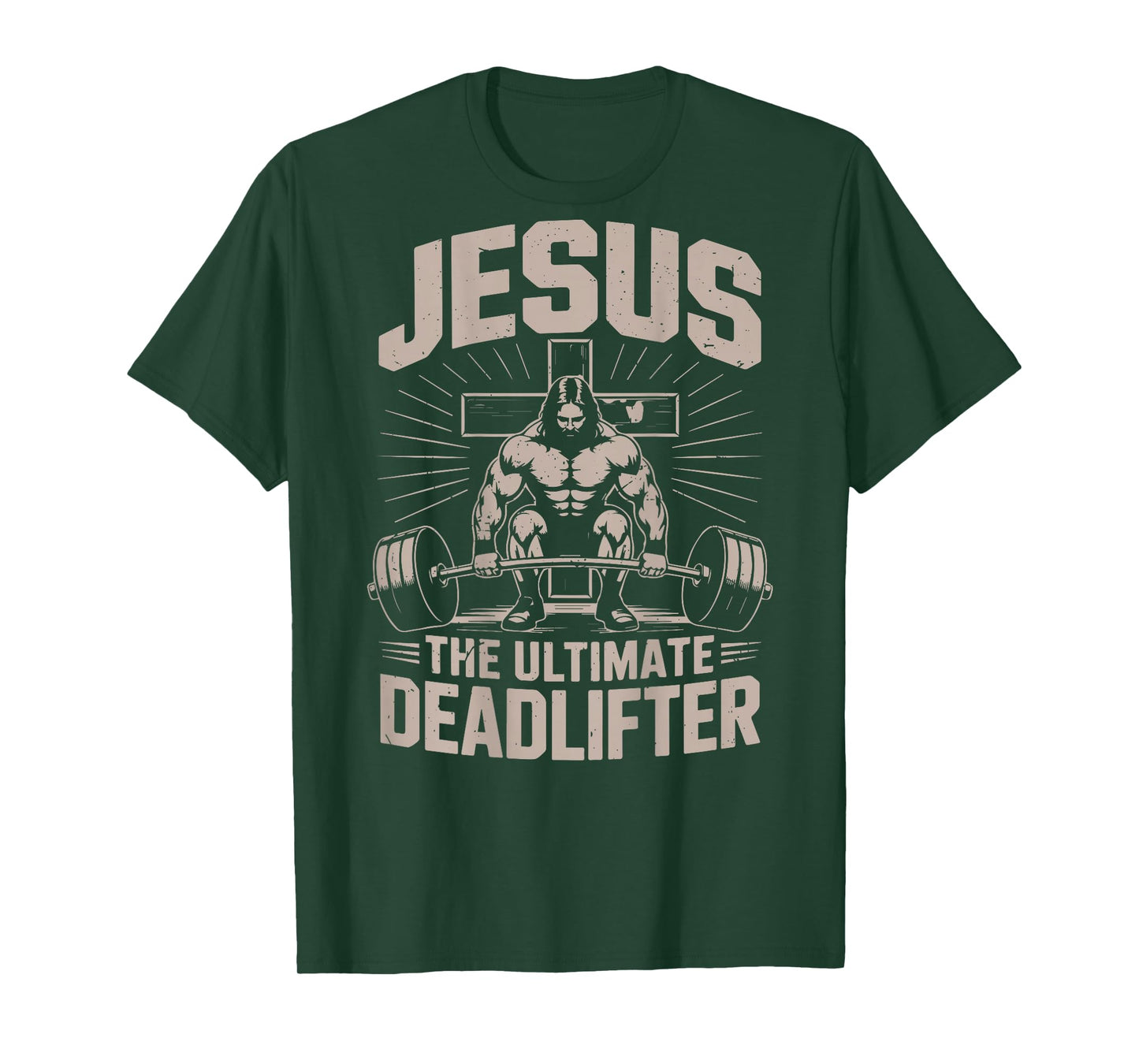 Christian Gym Jesus The Ultimate Deadlifter Jesus Workout T-Shirt