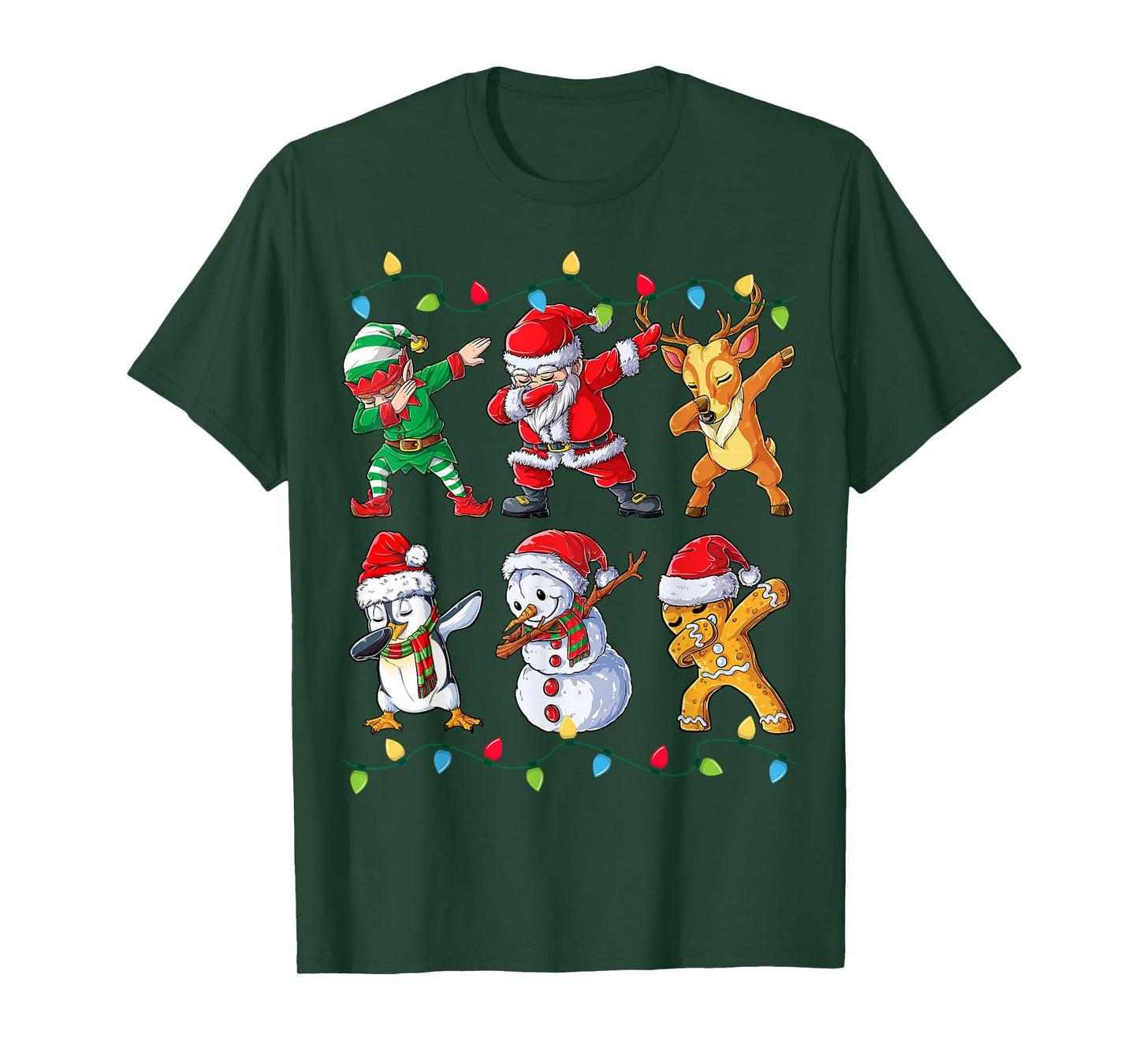 Dabbing Santa Elf Friends Christmas Boys Girls Men Xmas Dab T-Shirt