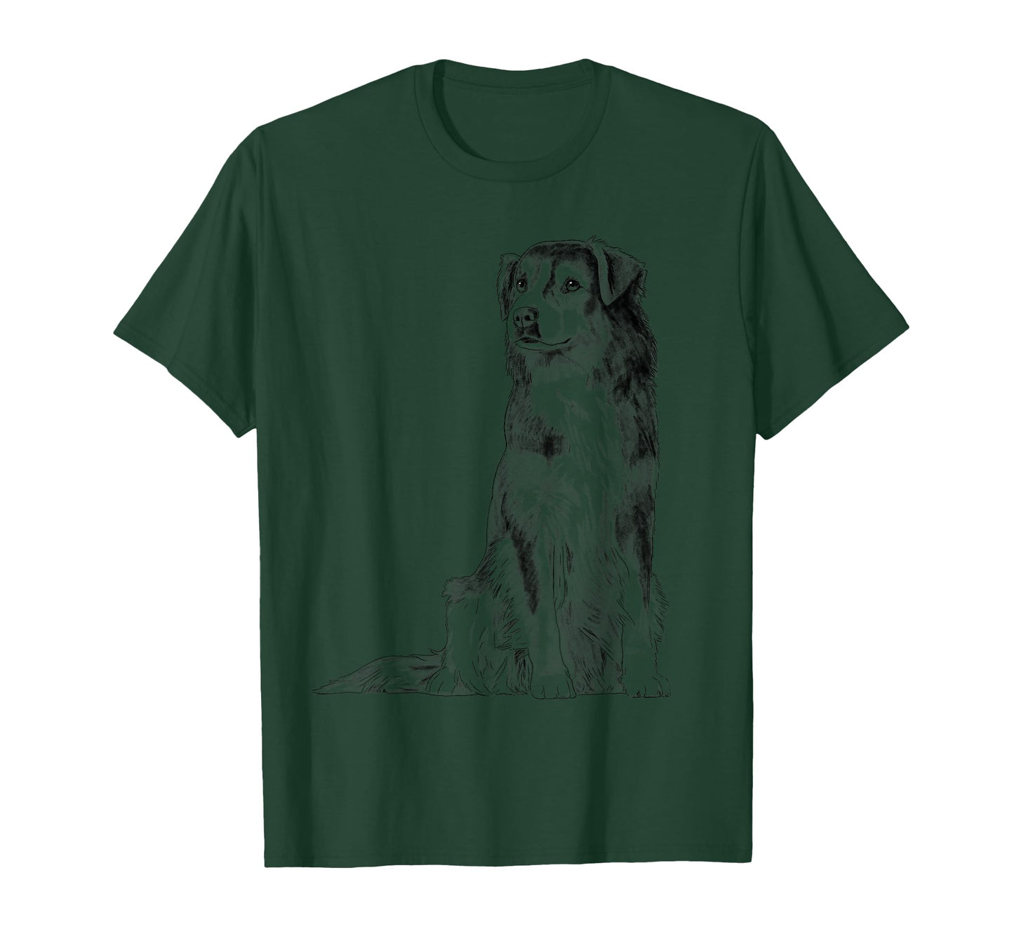 Sitting Dog English Shepherd T-Shirt for Men Women Kids