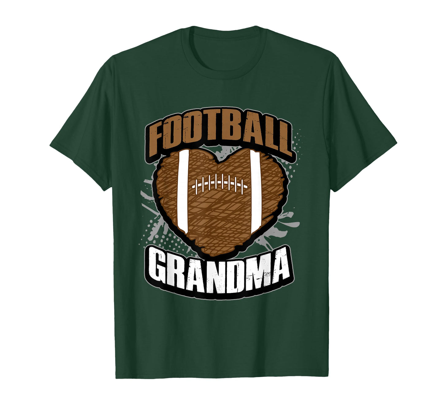 Football Grandma Shirt - Pigskin Heart Football Nana Granny T-Shirt