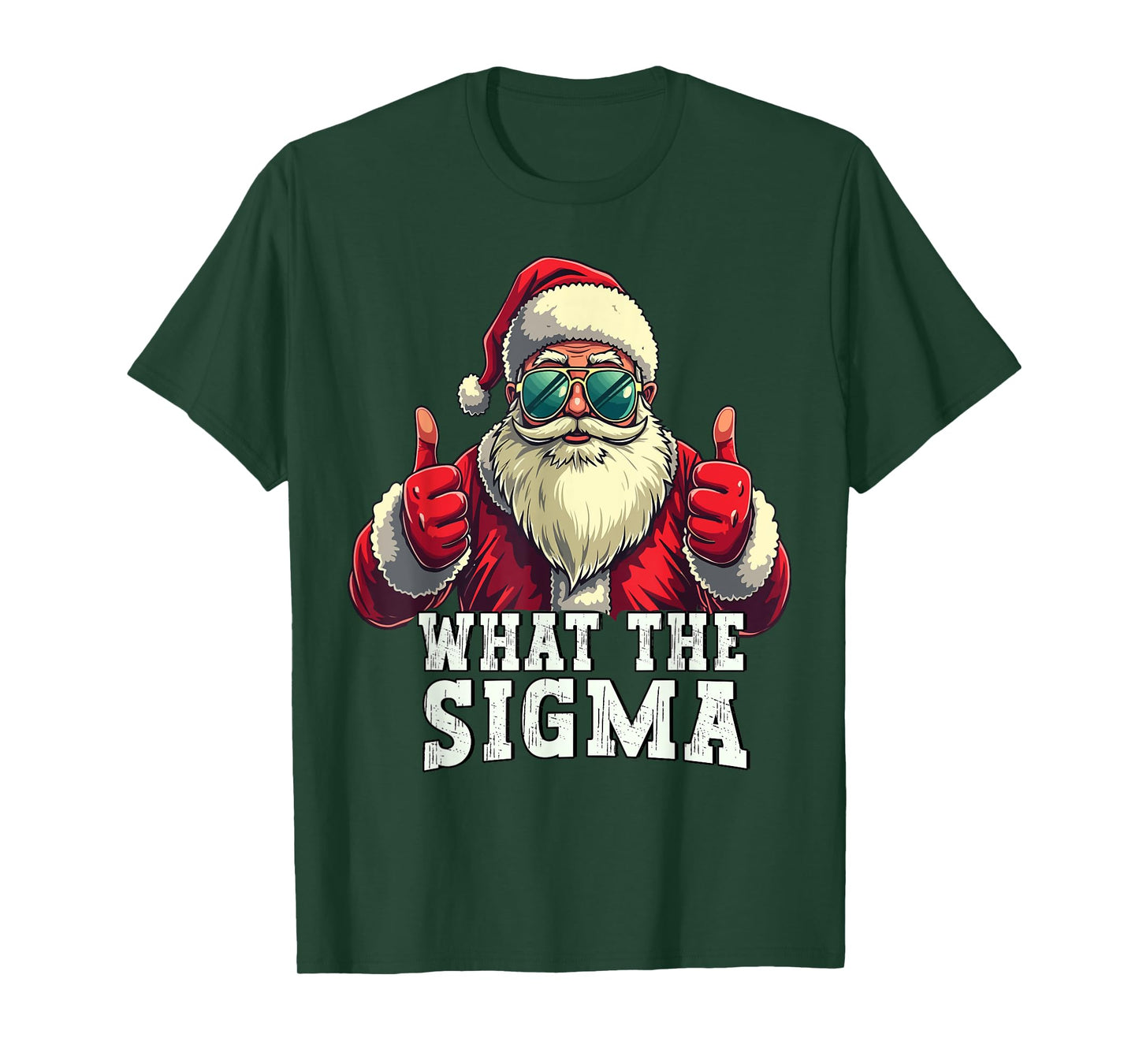 What The Sigma Santa Funny Christmas Meme Xmas Rizz T-Shirt