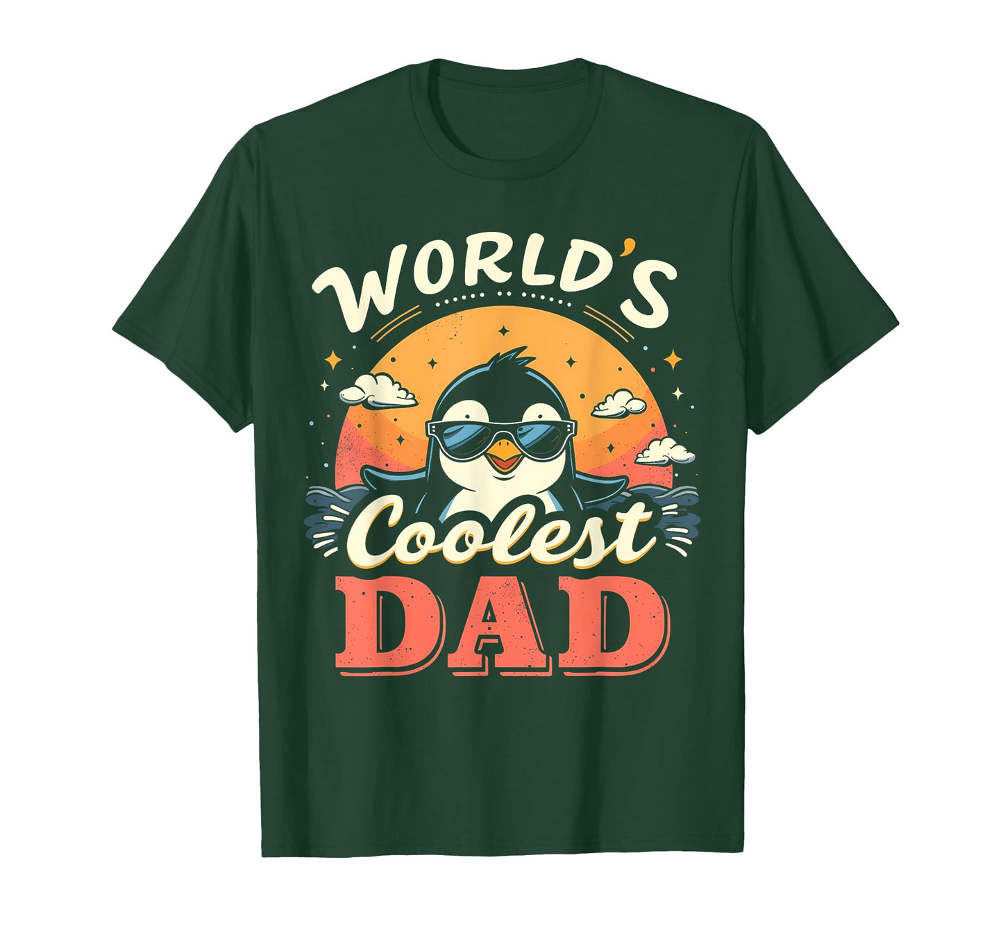 World's Coolest Dad Penguin Dad Penguin T-Shirt