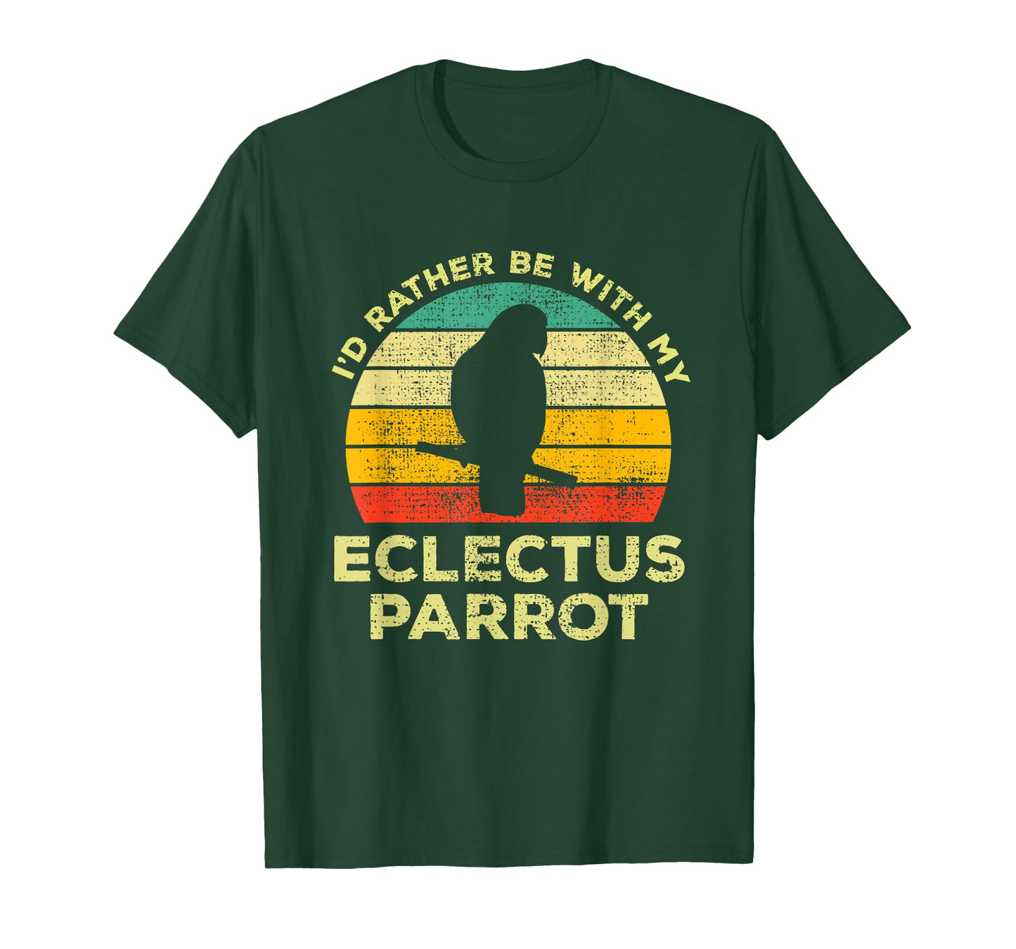 Parrot Vintage Gift I'd Rather Be With My Eclectus Parrot T-Shirt