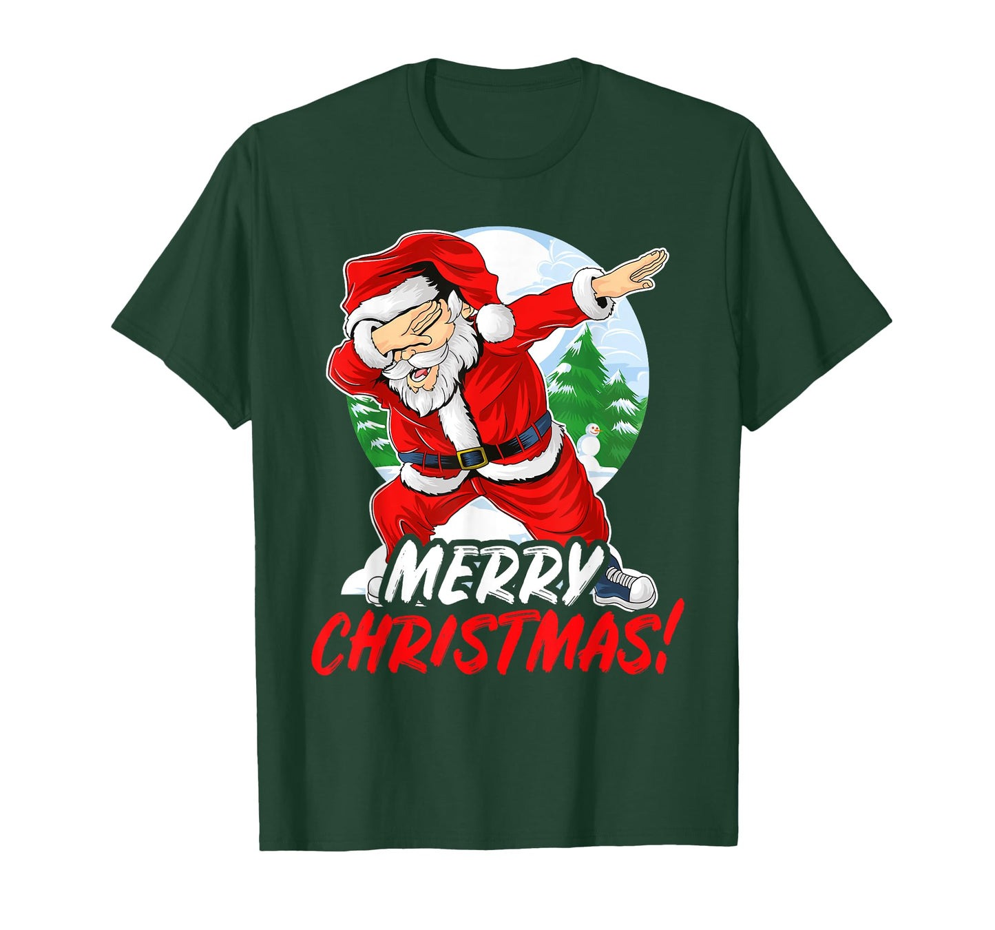 Unicorn Santa Claus Dab Christmas T-Shirt