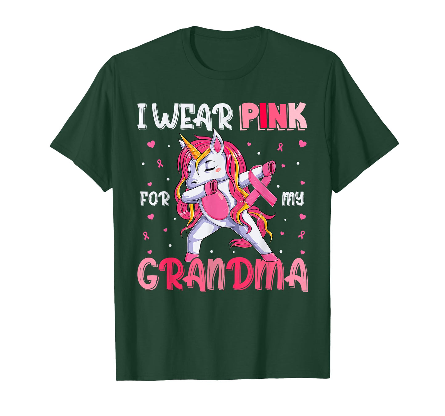 Breast Cancer Grandma, Girls I Wear Pink For My Grandma T-Shirt