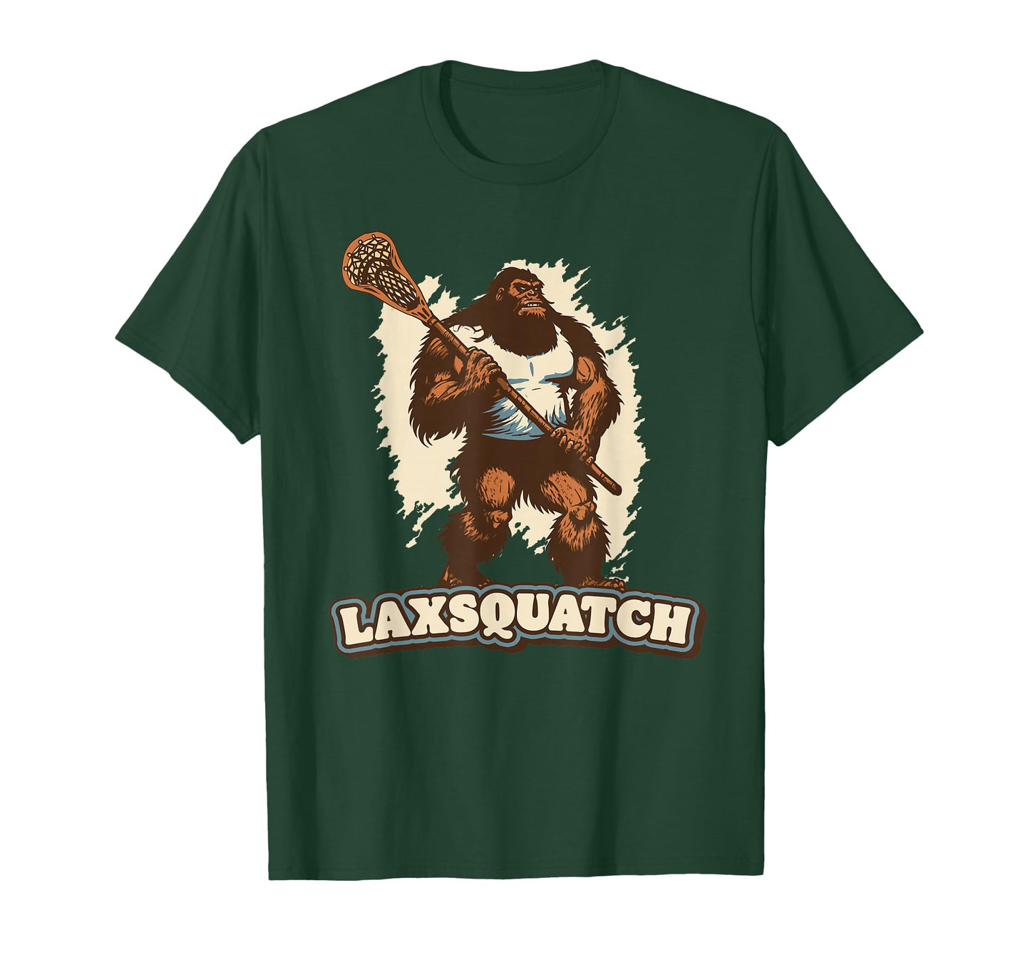 Laxsquatch! Bigfoot Lacrosse Player Funny Sasquatch Lax T-Shirt