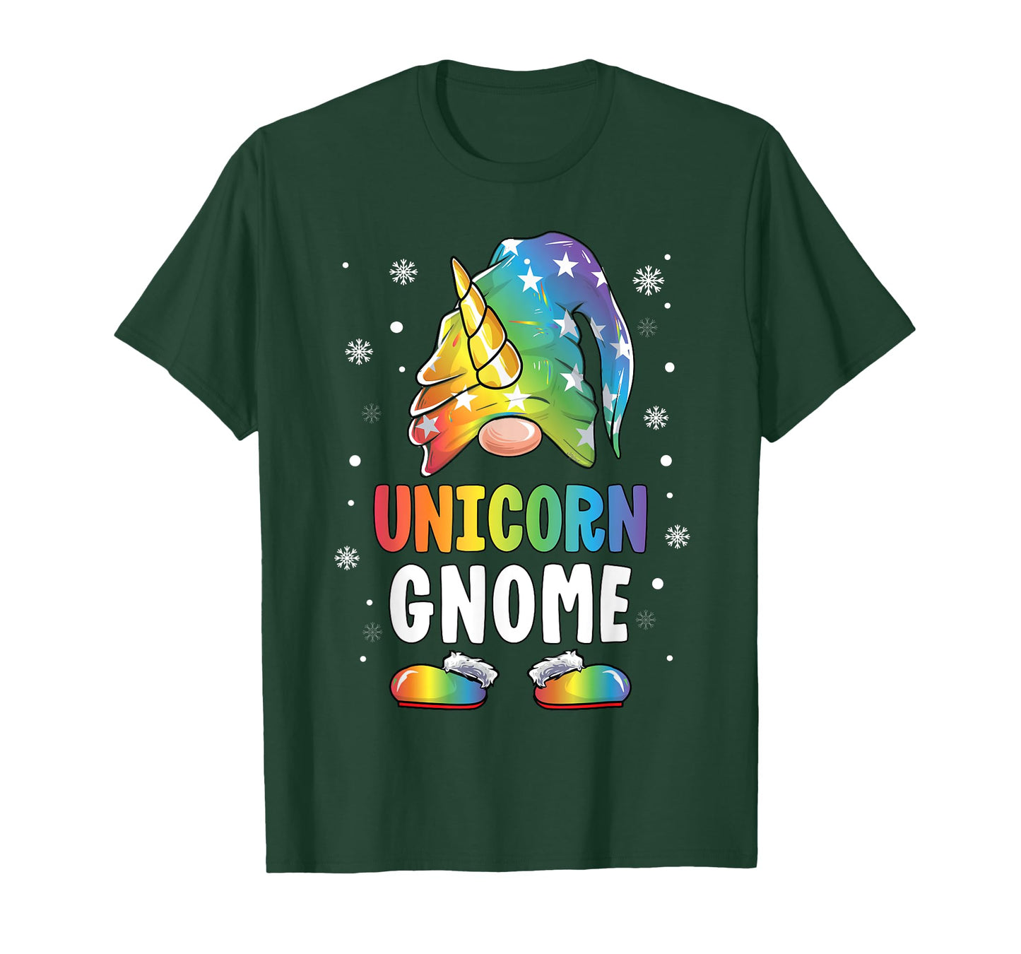 Gnome Unicorn Shirt Family Matching Group Christmas Girls T-Shirt