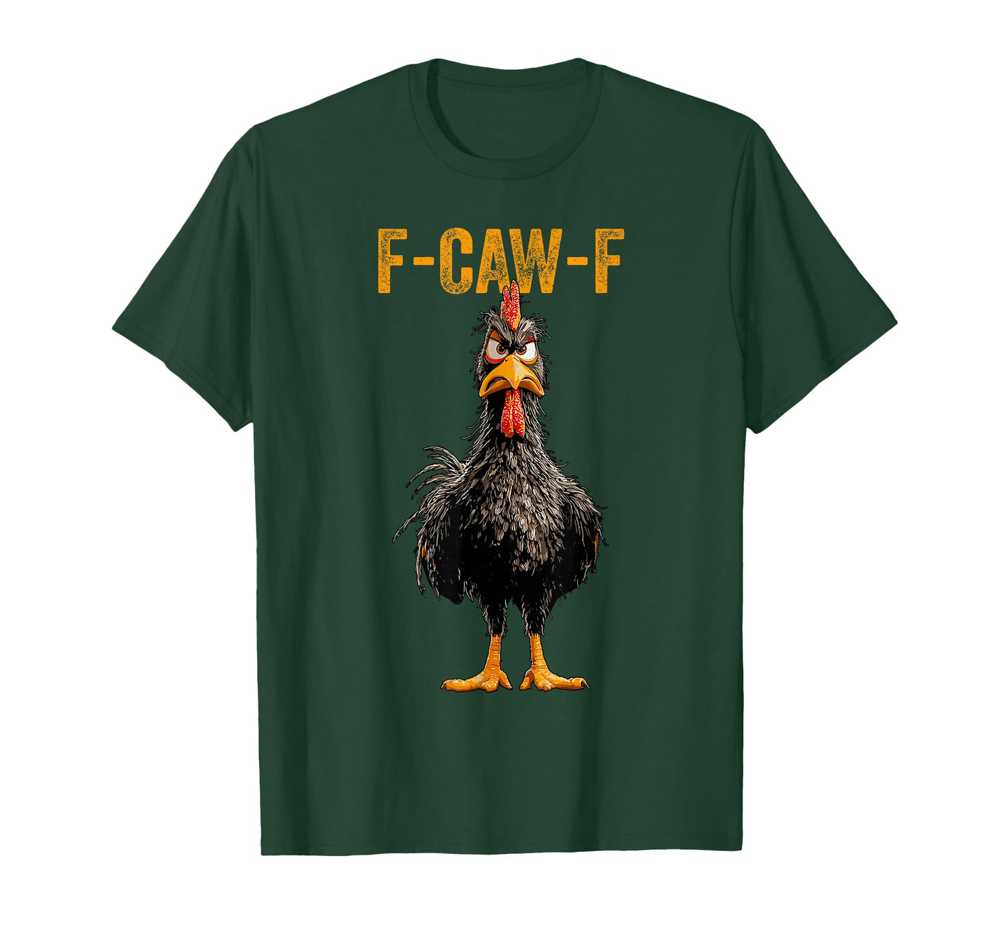 Funny F-Caw-F Chicken FCAWF Rooster Halloween Bird Crow T-Shirt