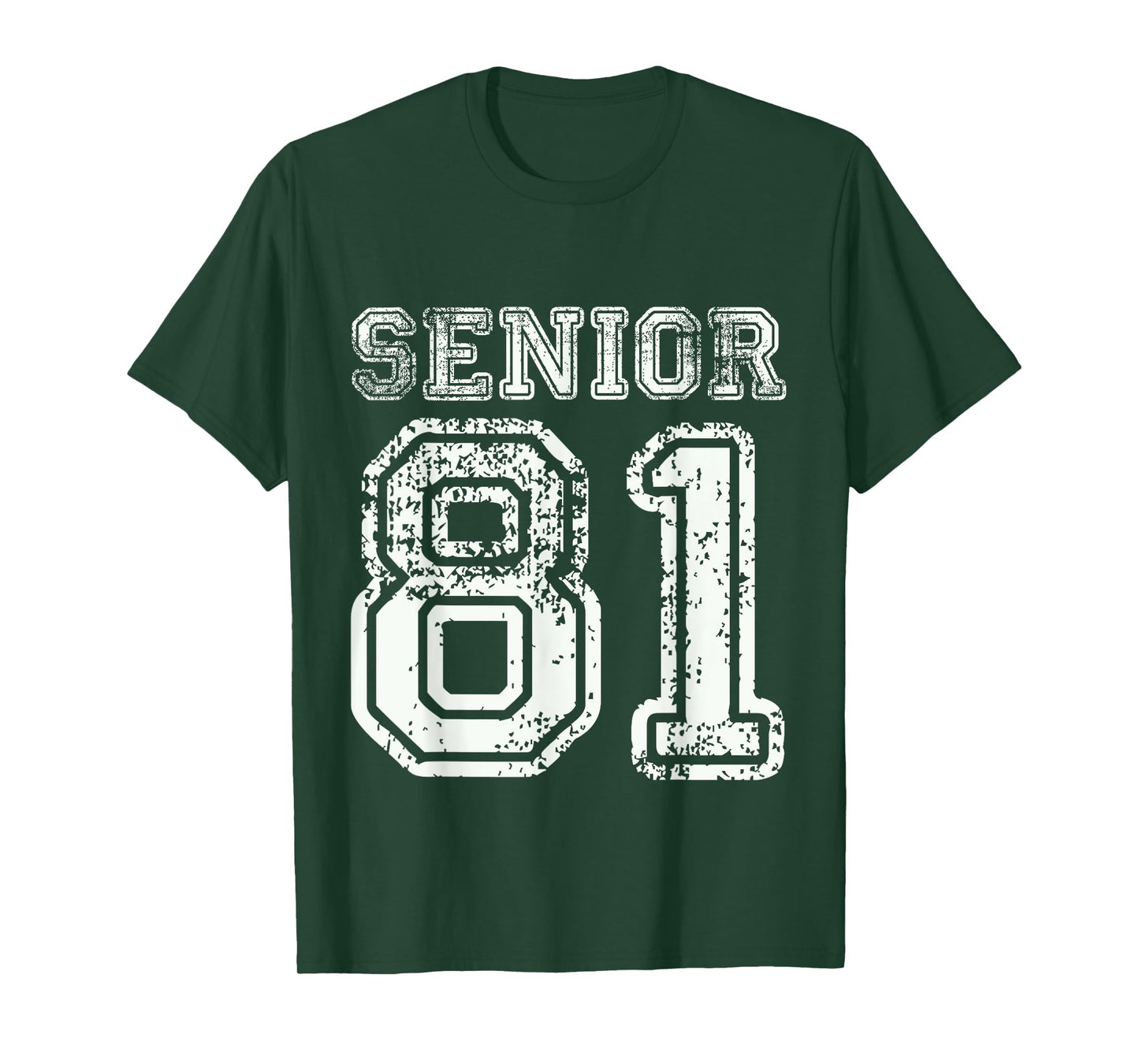 Senior 81 Class of 1981 Retro College High School Graduation T-Shirt