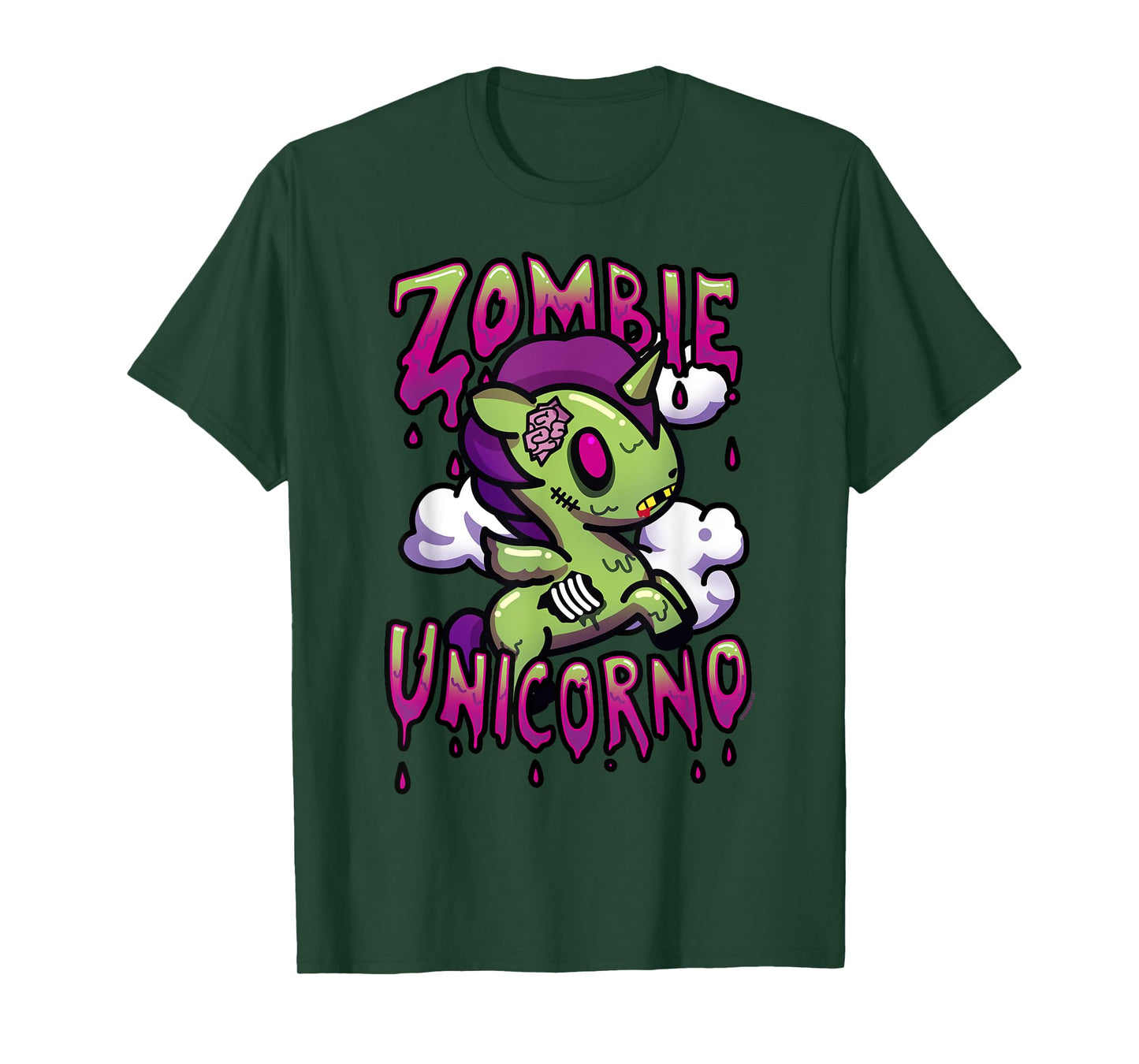 Tokidoki Halloween Zombie Unicorno Milo Portrait T-Shirt