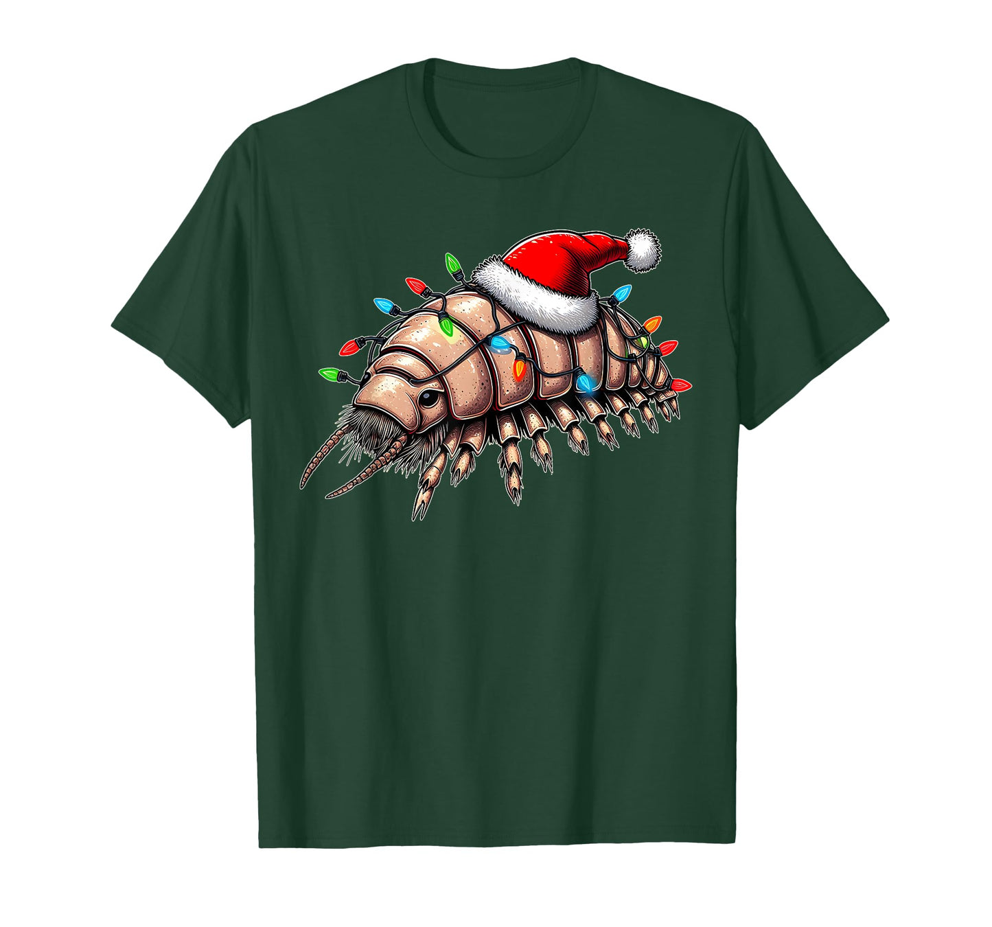 Isopod Funny Isopods Christmas Hat Xmas T-Shirt