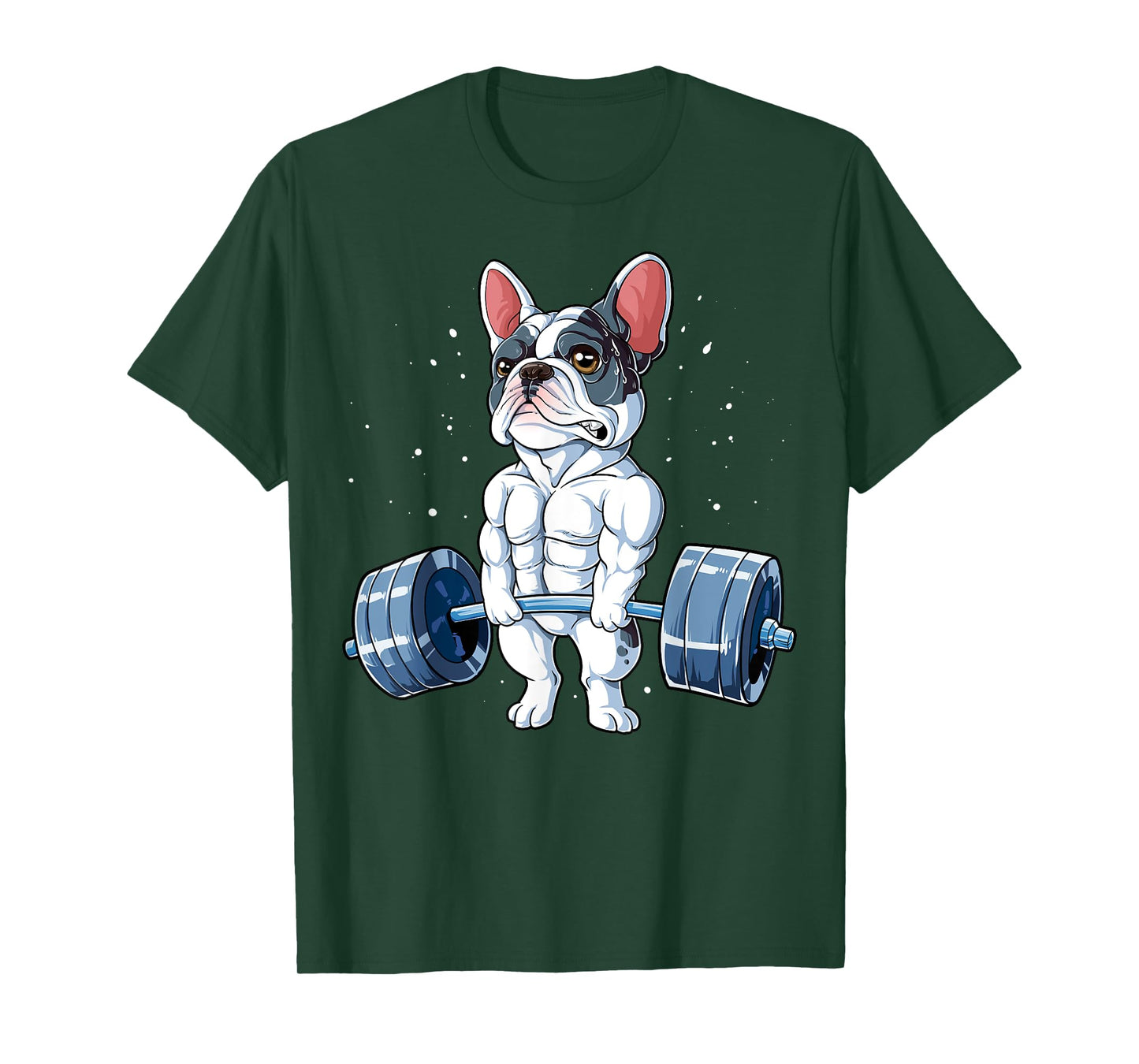 French Bulldog Weightlifting Funny Deadlift Men Fitness Gym T-Shirt