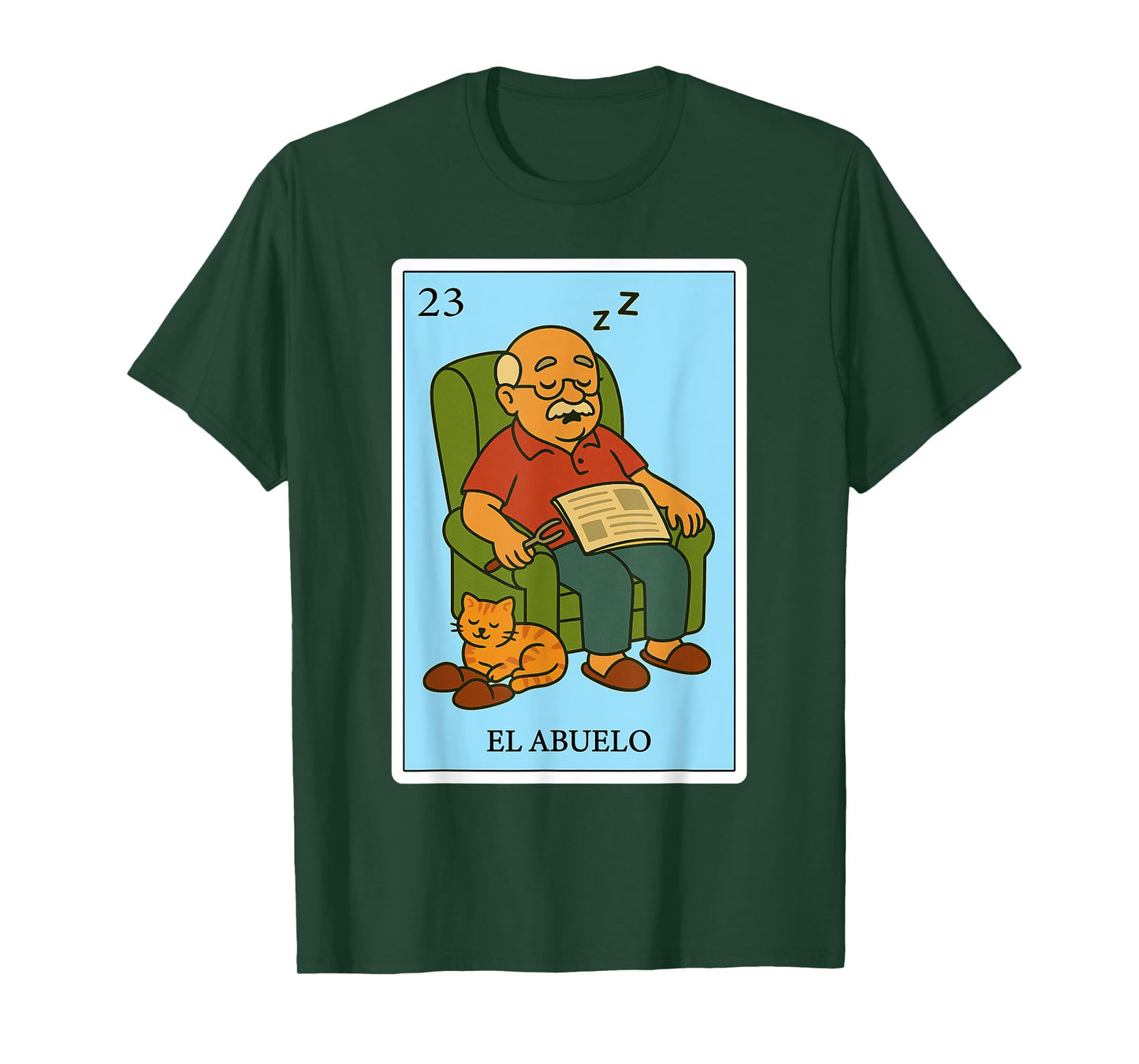 El Abuelo Dormilón | Spanish-Mexican Bingo Gifts for Abuela T-Shirt