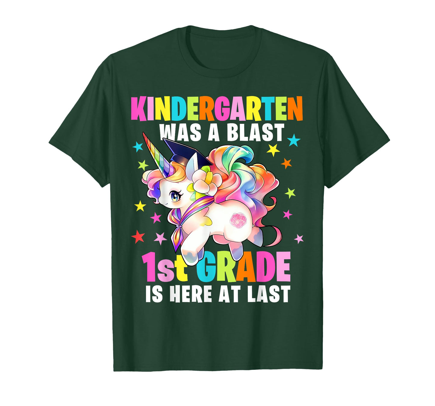 Kindergarten Graduation Unicorn Kindergarten Graduate Girls T-Shirt