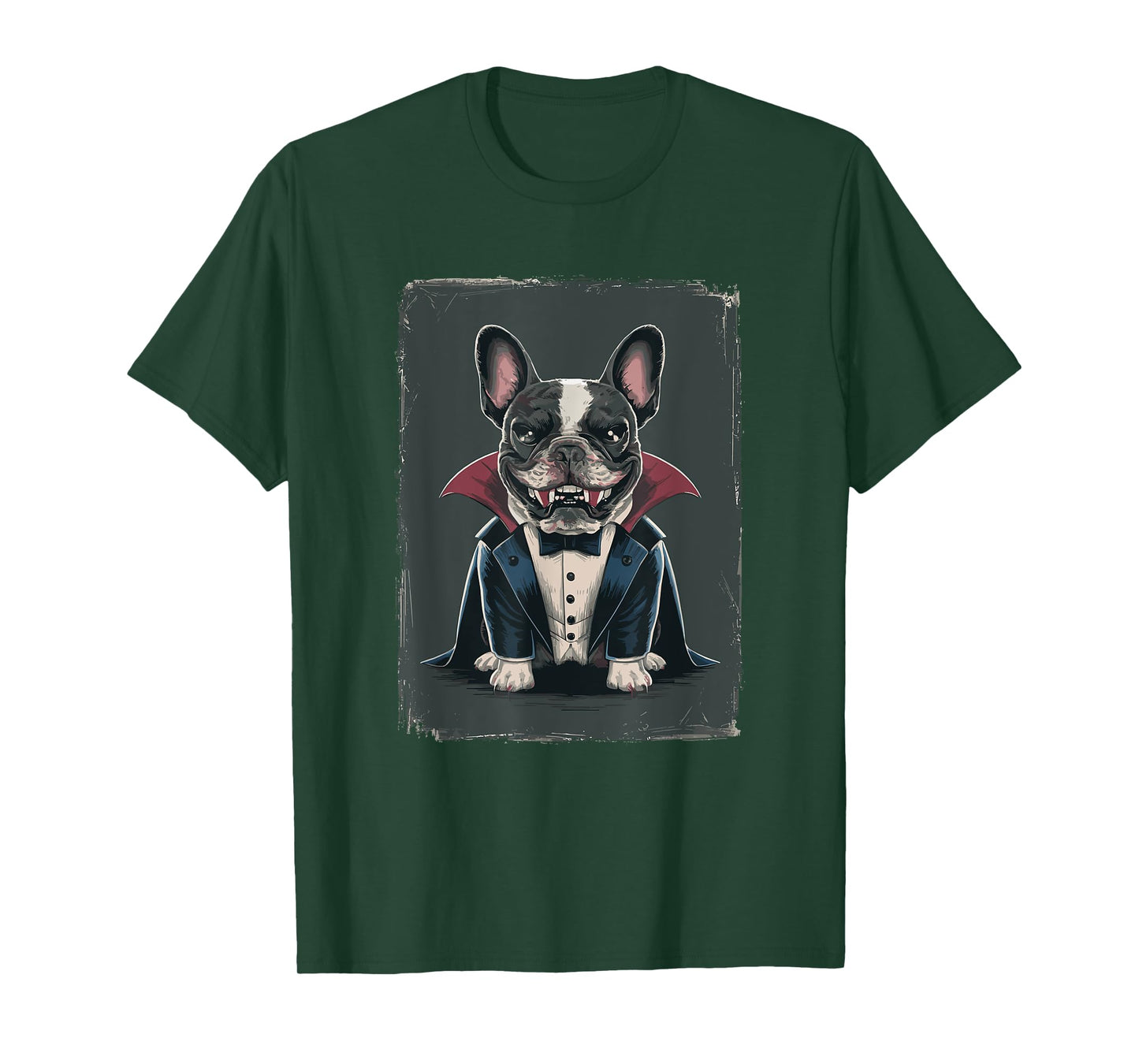 Halloween Vampire French Bulldog Frenchie T-Shirt for Men Women