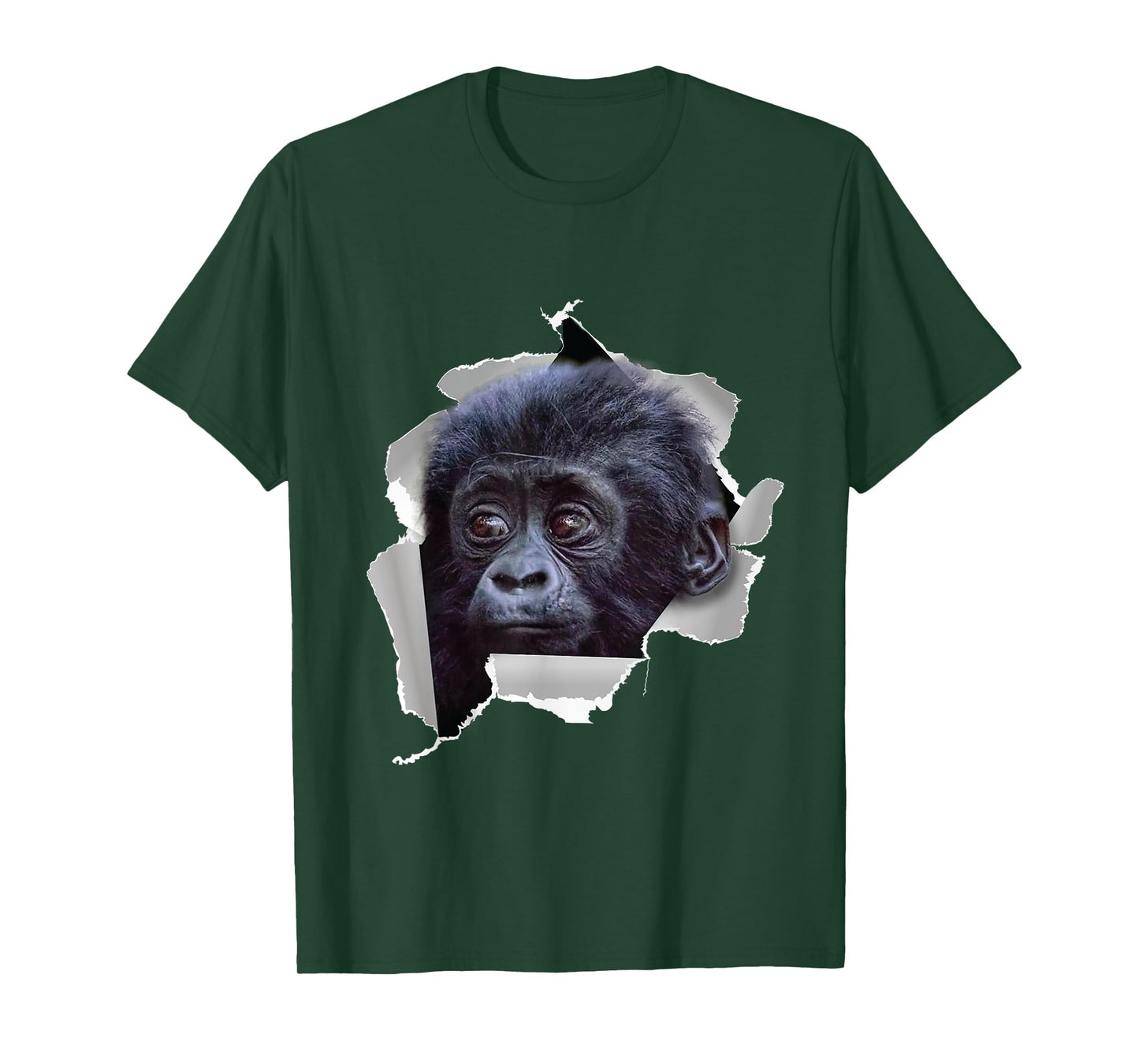Funny Monkey Gorillas Baby Gorilla Face Costume T-Shirt